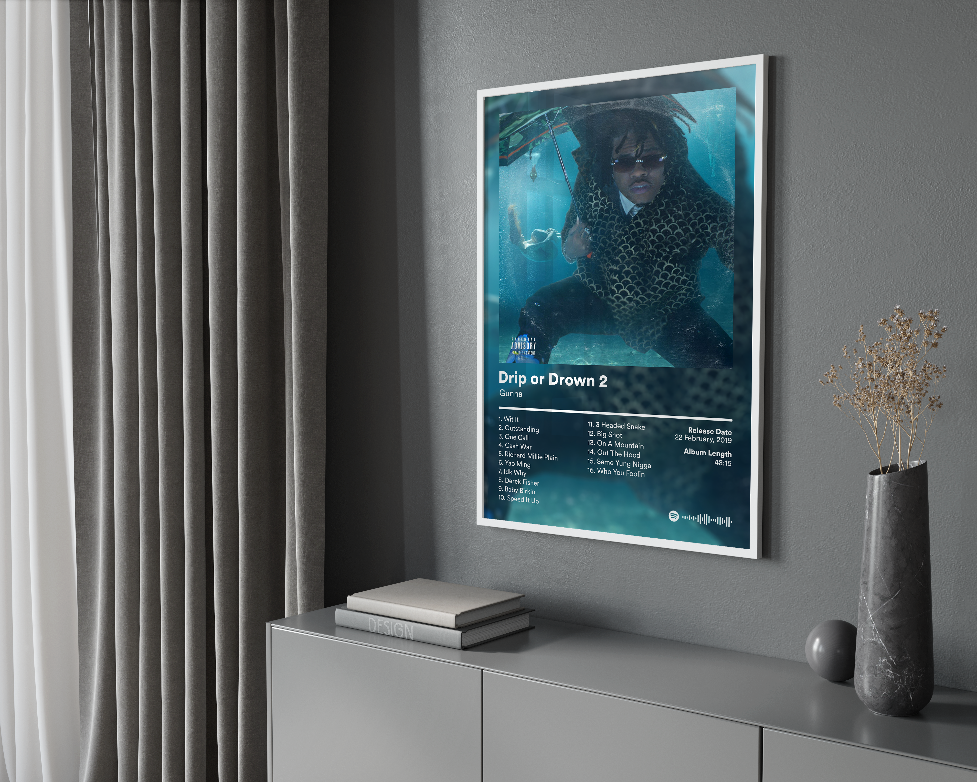 Gunna 'Drip or Drown 2' Album Poster | Hype Posters