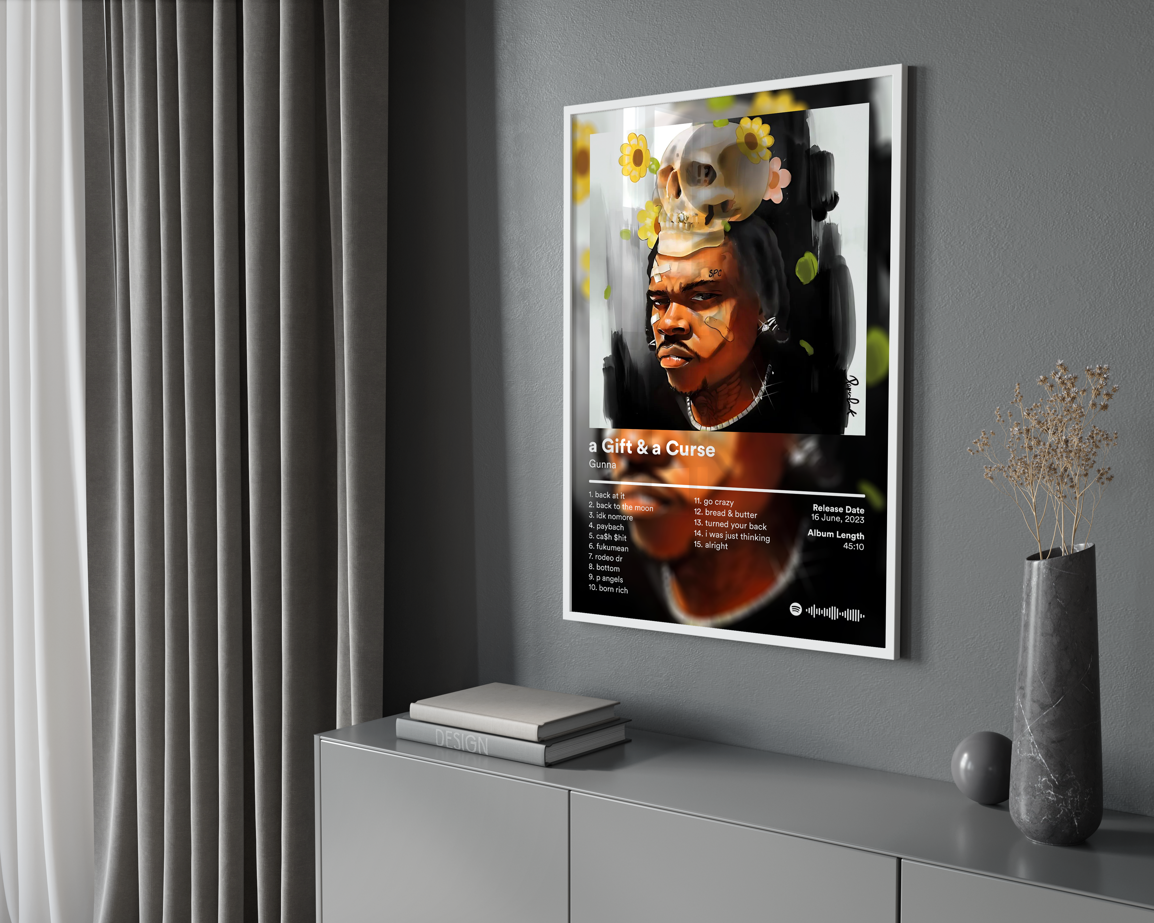 Gunna 'a Gift & a Curse' Album Poster | Hype Posters
