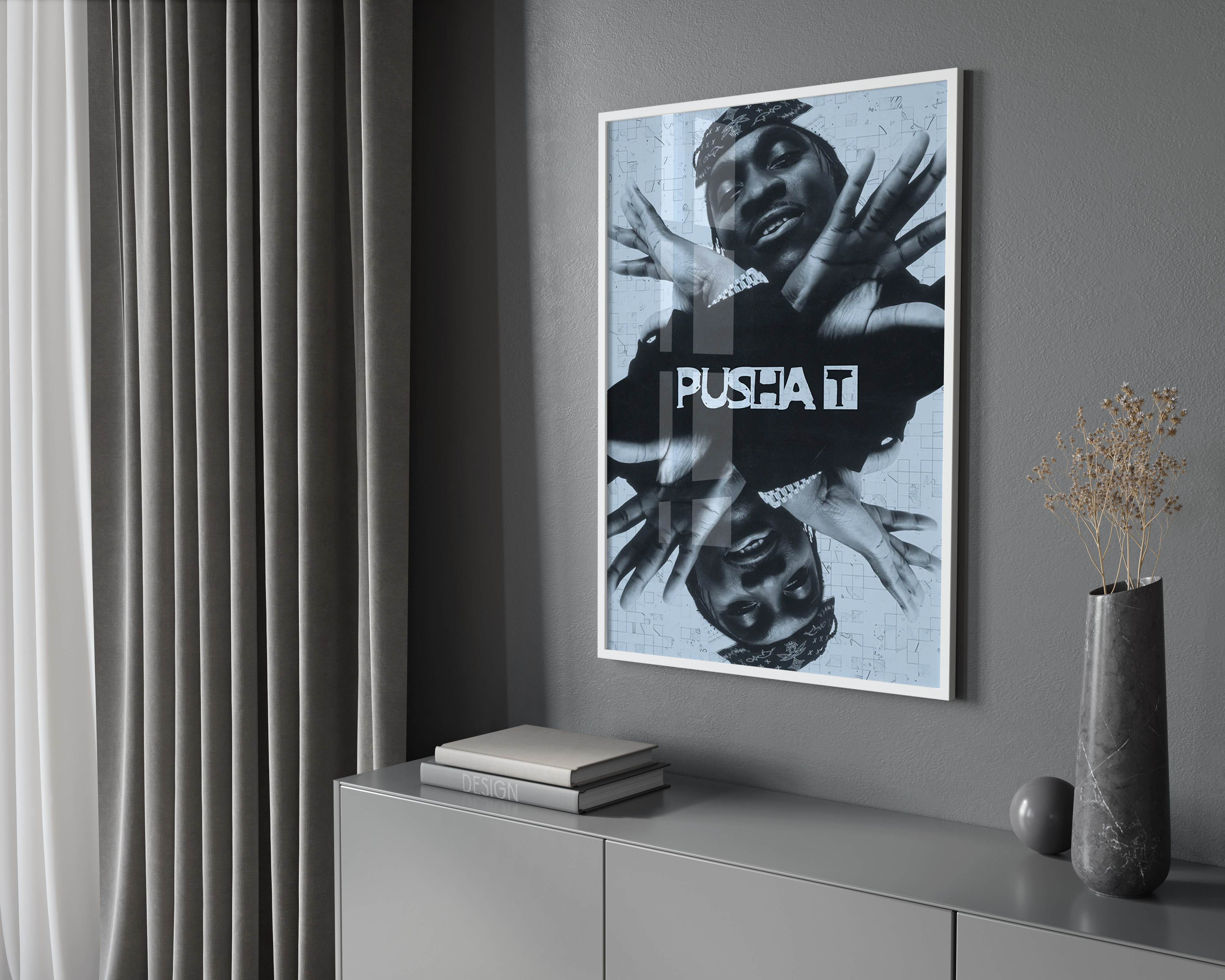 Pusha T 'Mirrored' Poster | Hype Posters
