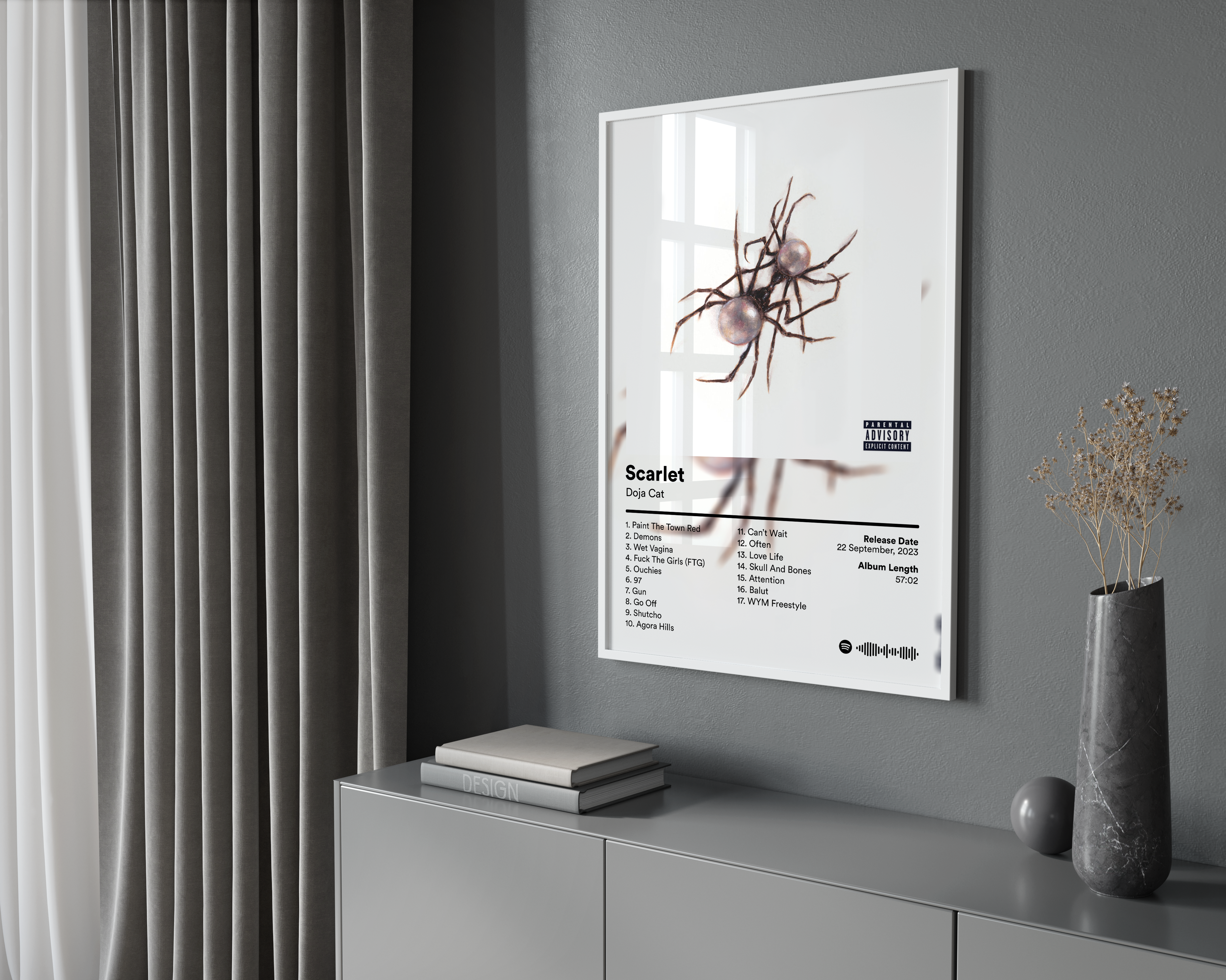 Doja Cat 'Scarlet' Album Poster | Hype Posters