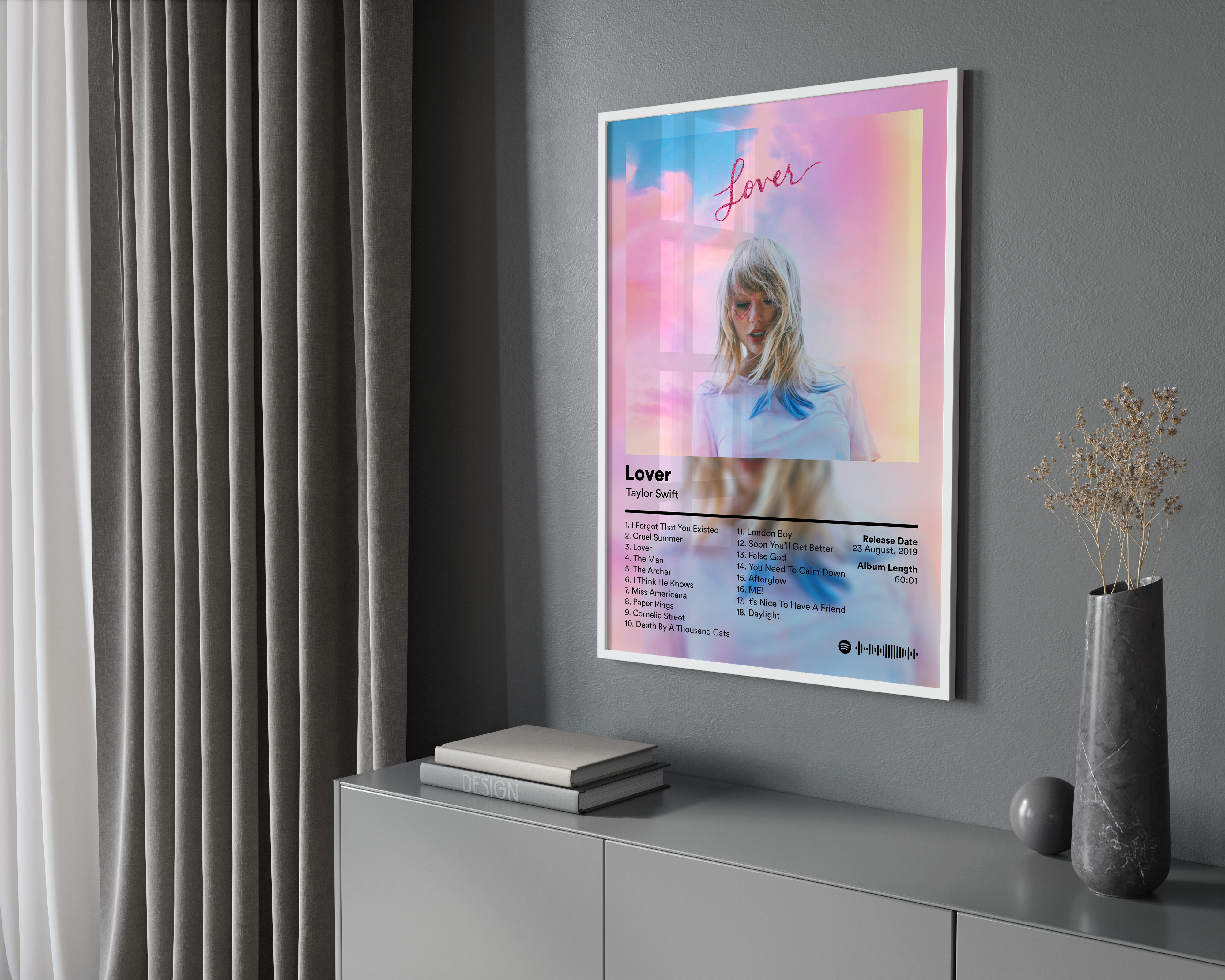 Taylor Swift 'Lover' Album Poster | Hype Posters