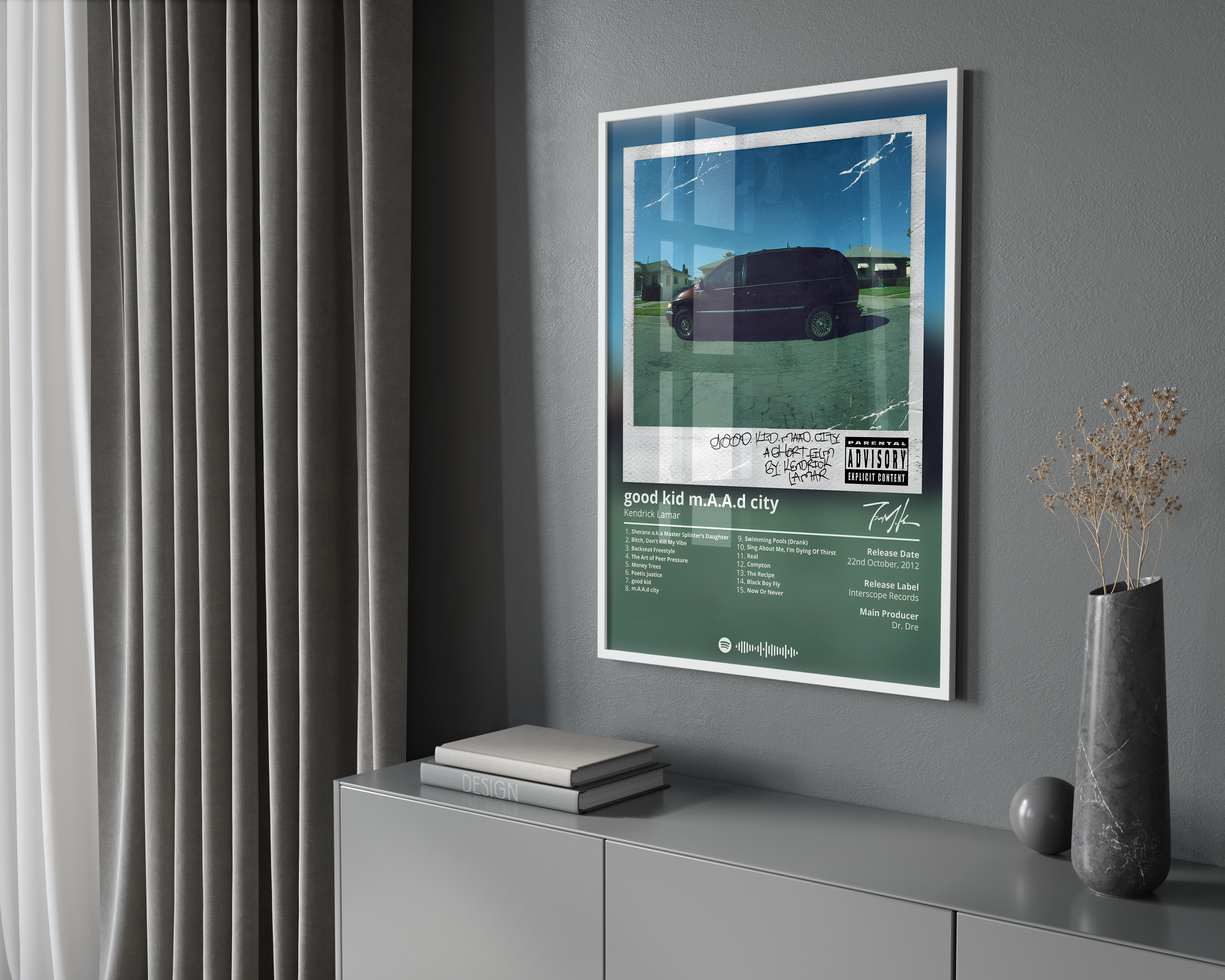 Kendrick Lamar - "Good Kid Maad City" Album Poster | Hype Posters
