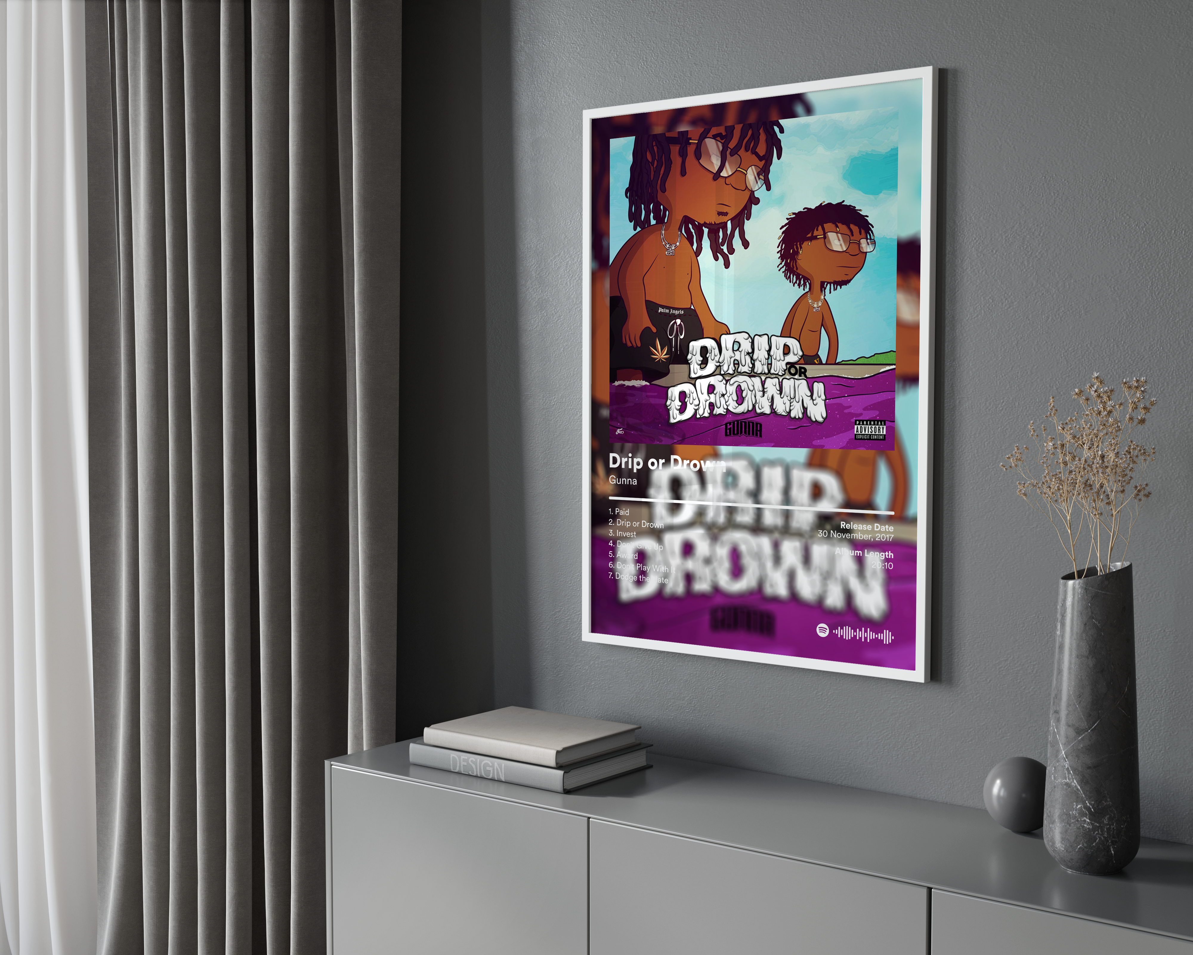 Gunna 'Drip or Drown' Album Poster | Hype Posters