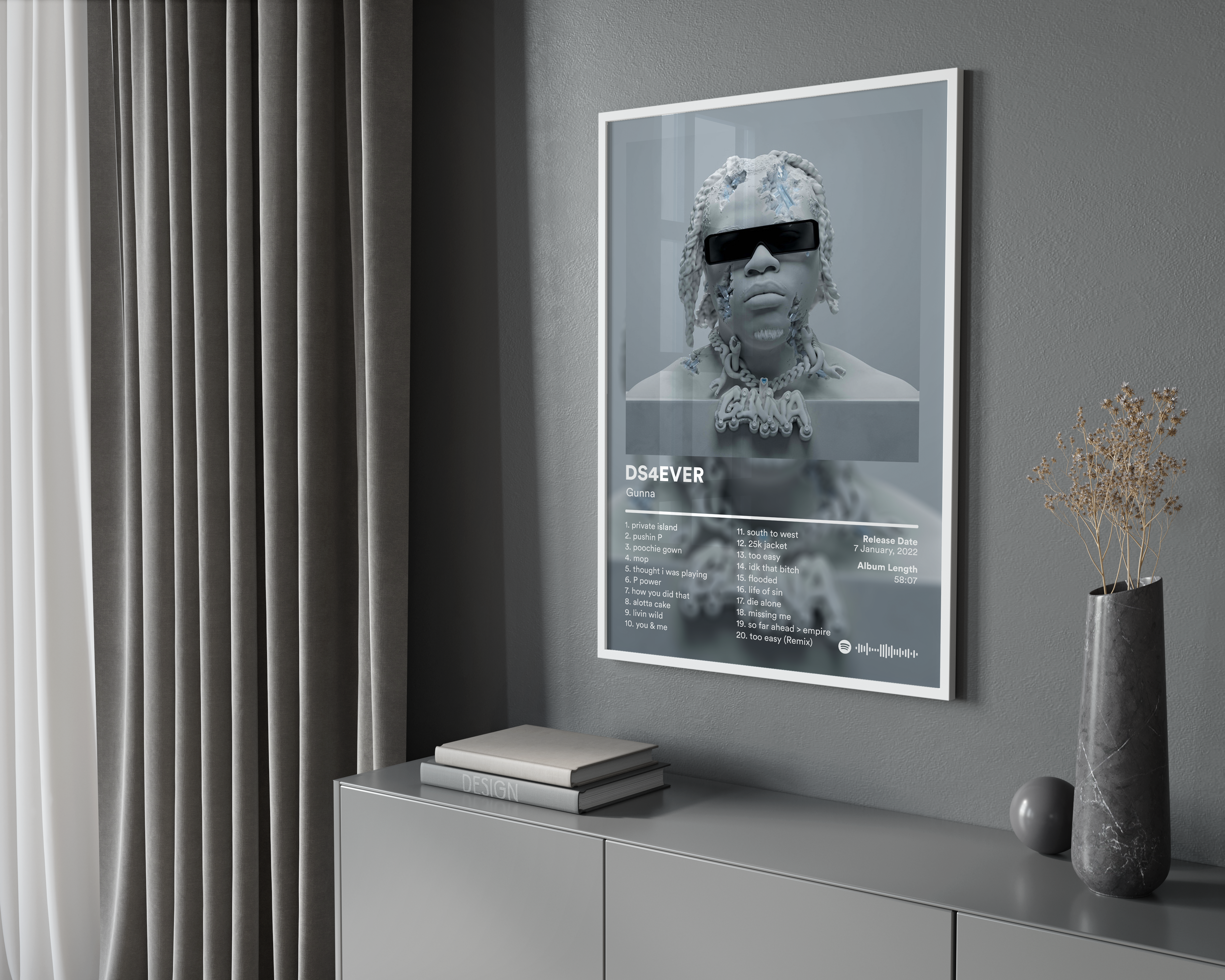 Gunna 'DS4EVER' Album Poster | Hype Posters