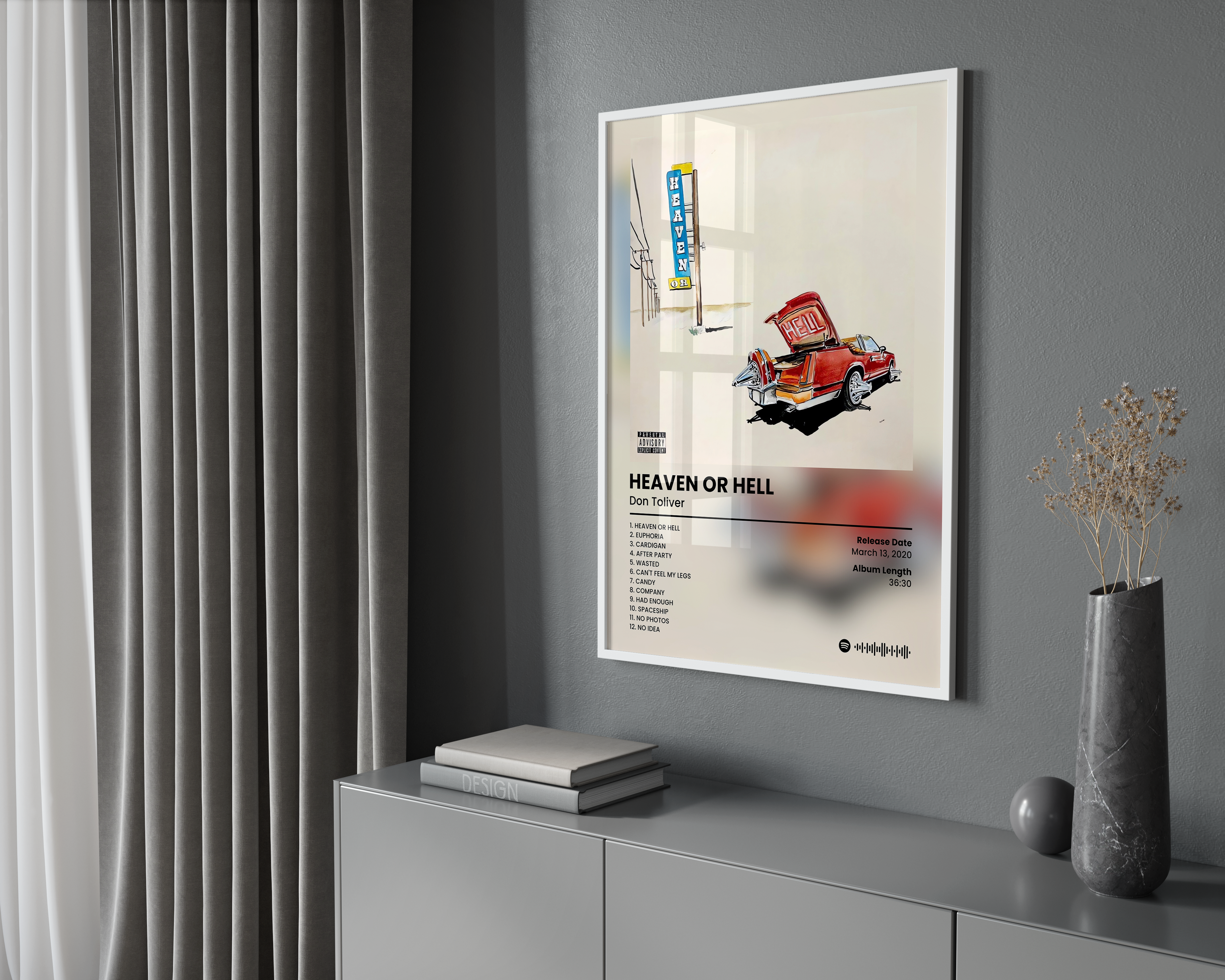 Don Toliver 'Heaven Or Hell' Album Poster | Hype Posters