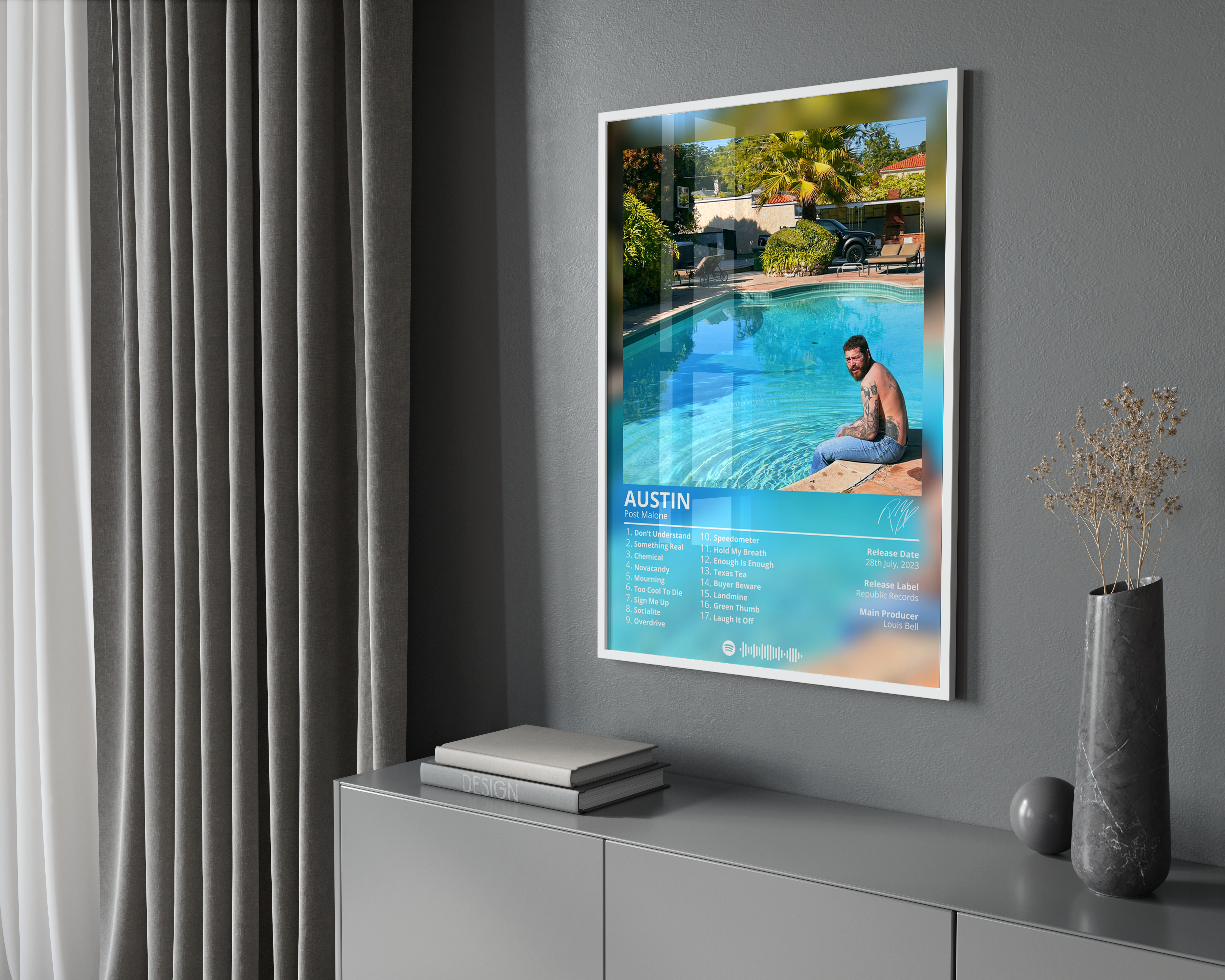 Post Malone 'Austin' Album Poster | Hype Posters