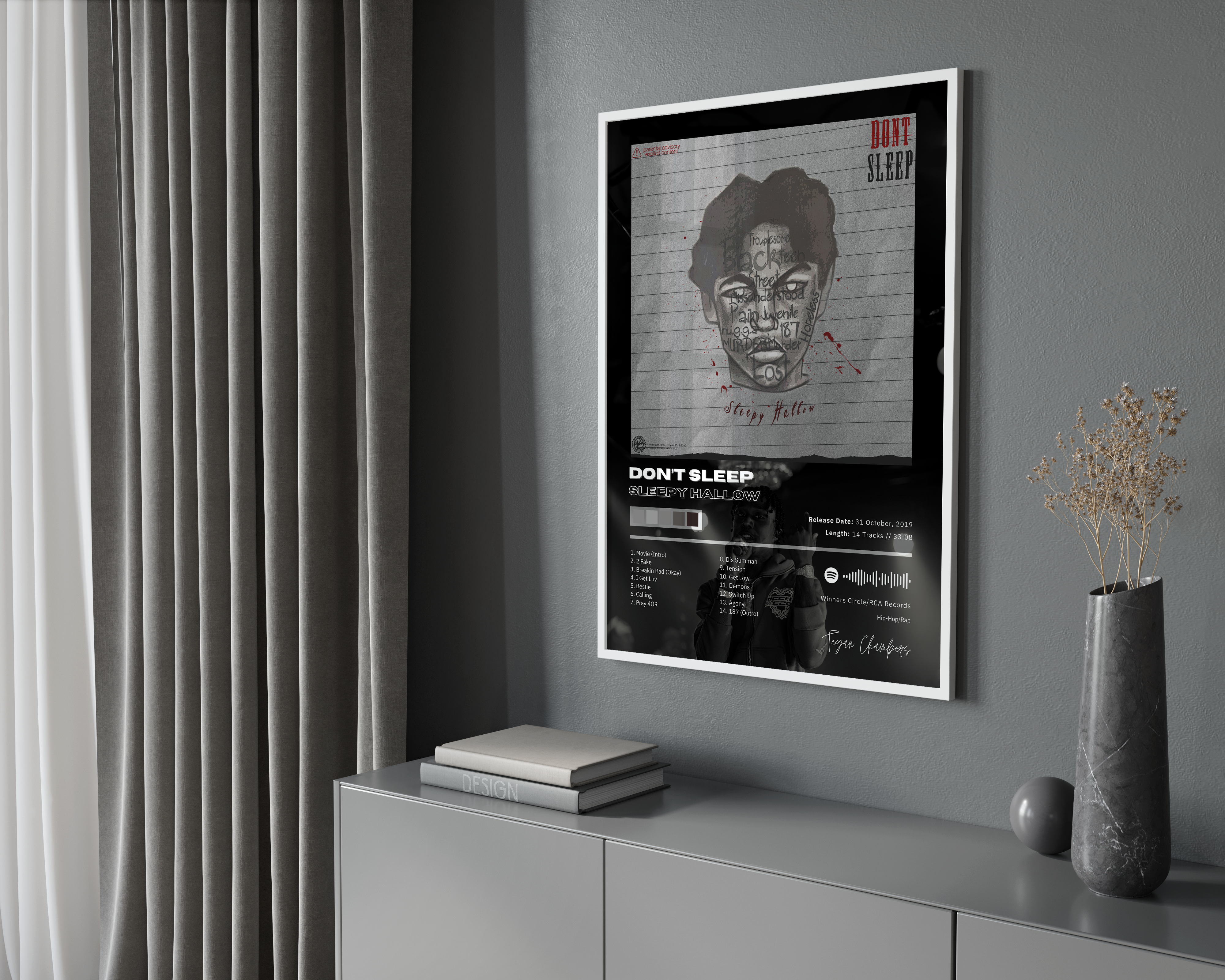 Sleepy Hallow 'Dont Sleep' Album Poster | Hype Posters