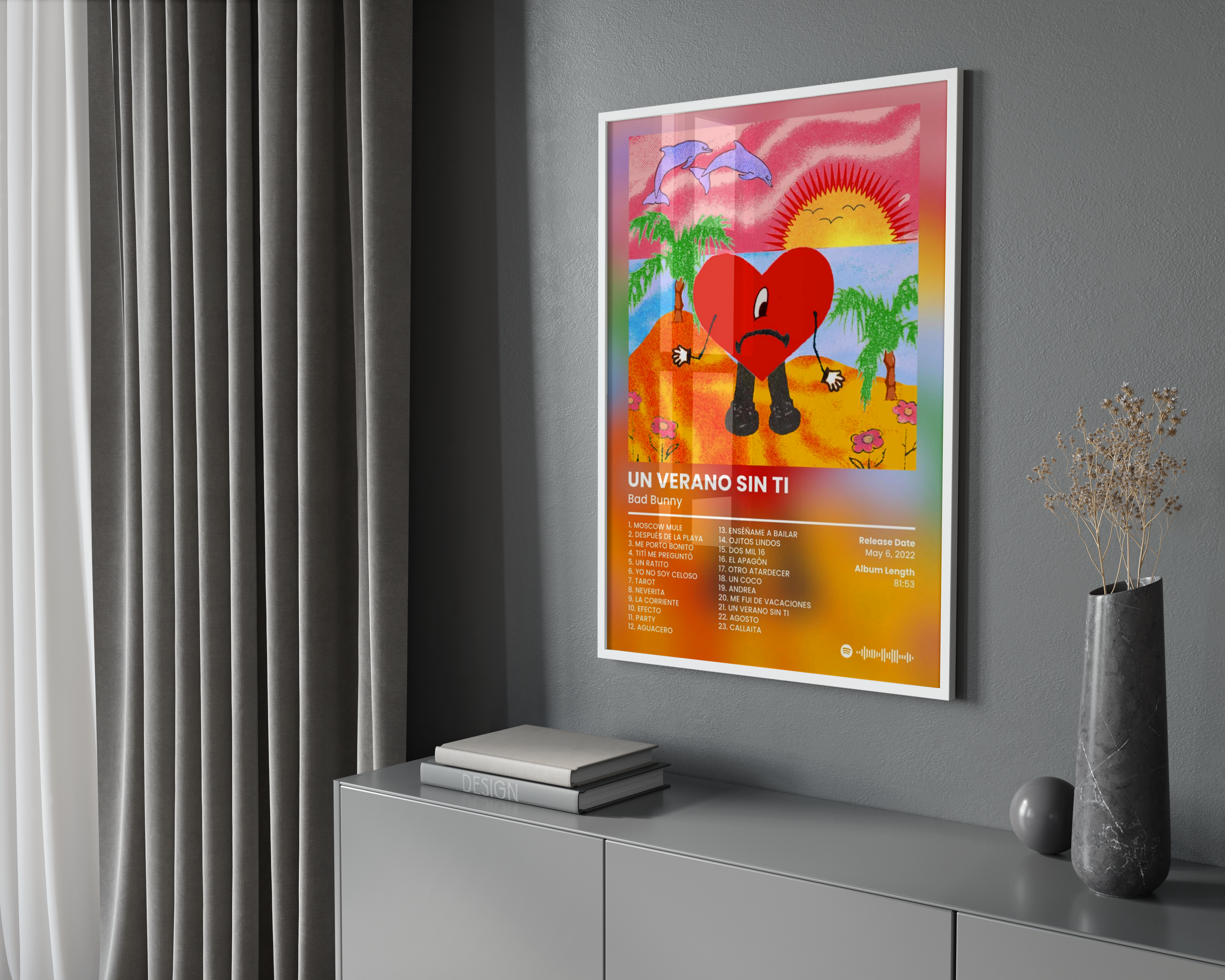 Bad Bunny 'Un Verano Sin Ti' Album Poster | Hype Posters