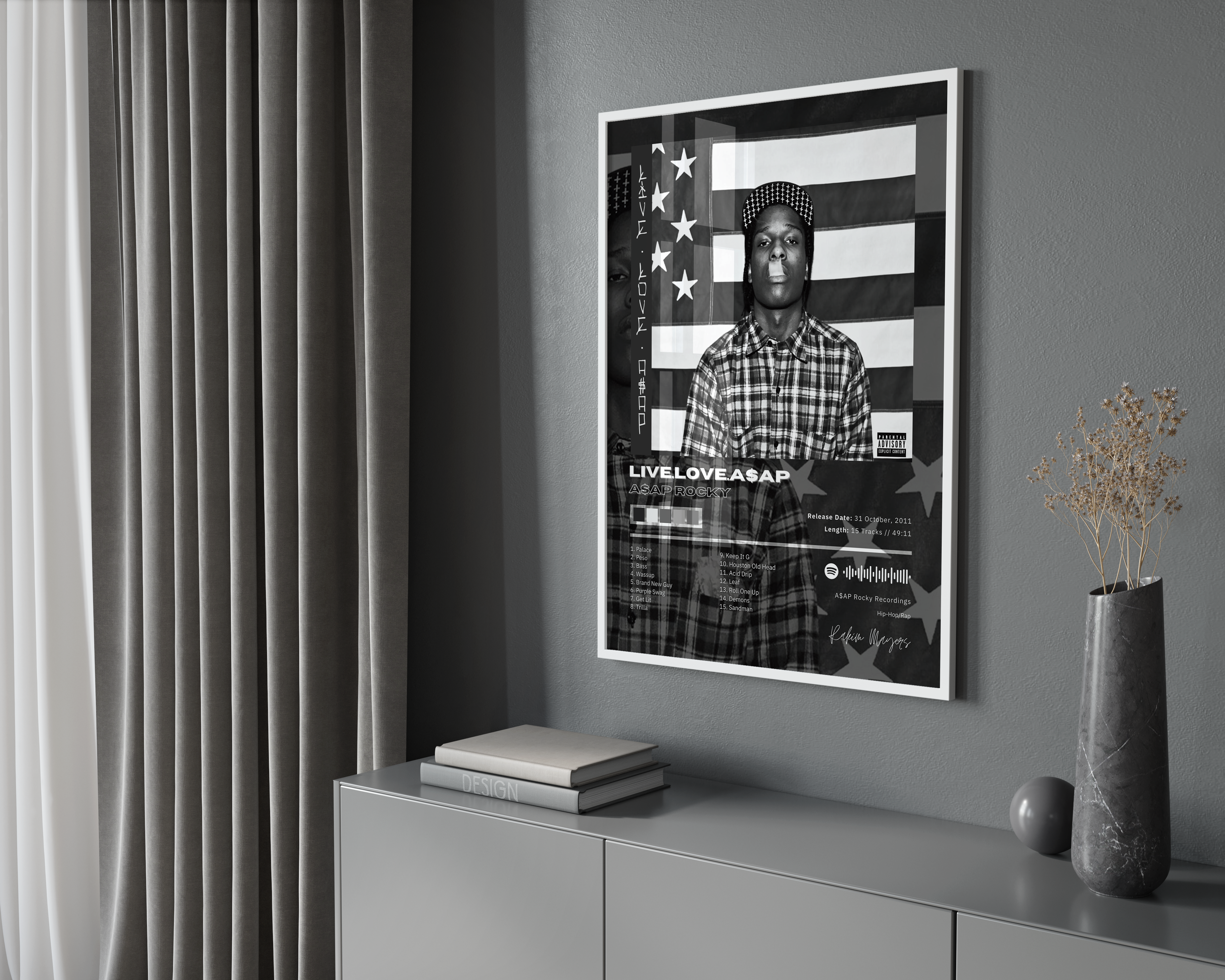 Asap Rocky 'Live Love A$ap' Album Poster | Hype Posters