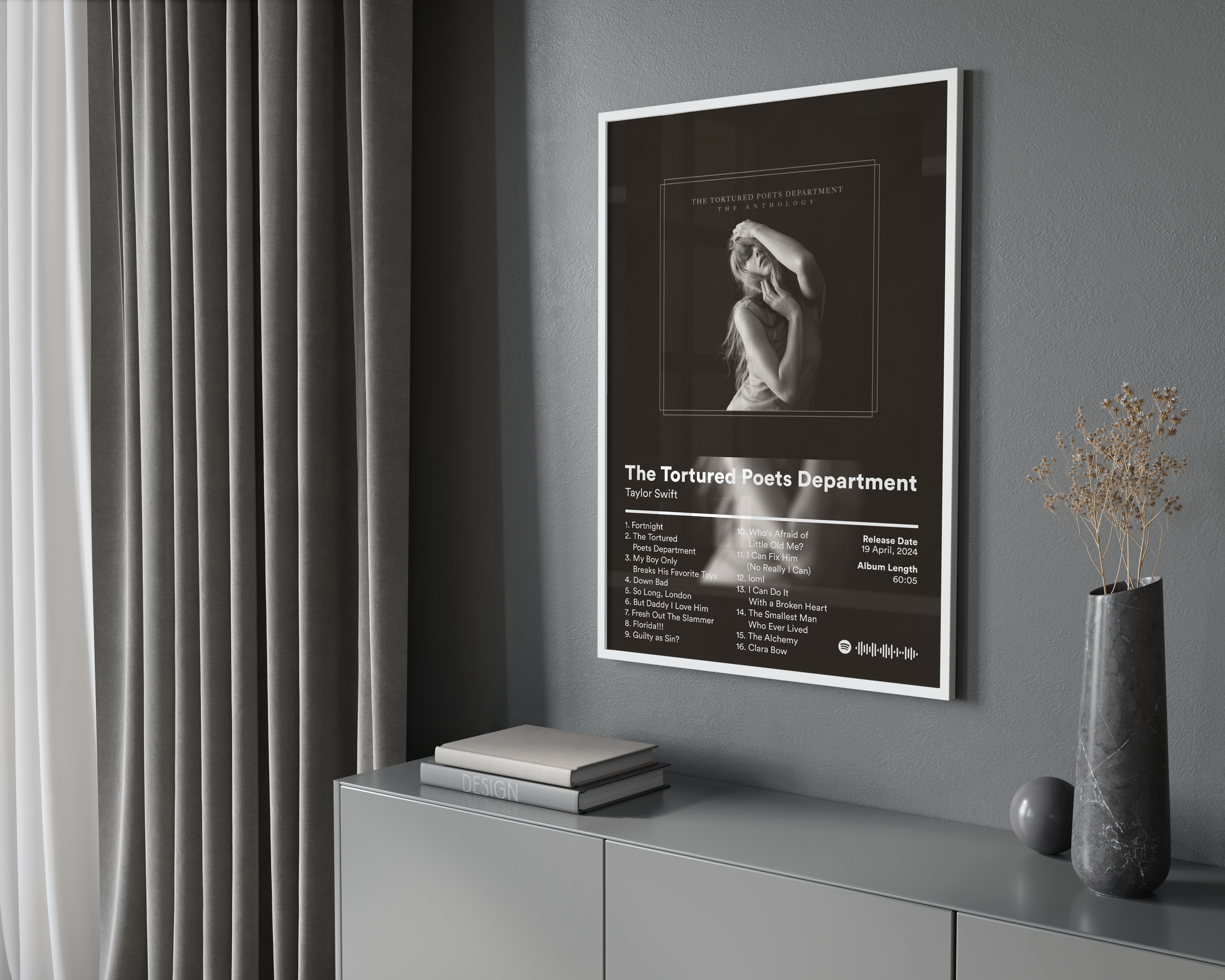 Taylor Swift 'The Tortured Poets Department' Album Poster | Hype Posters