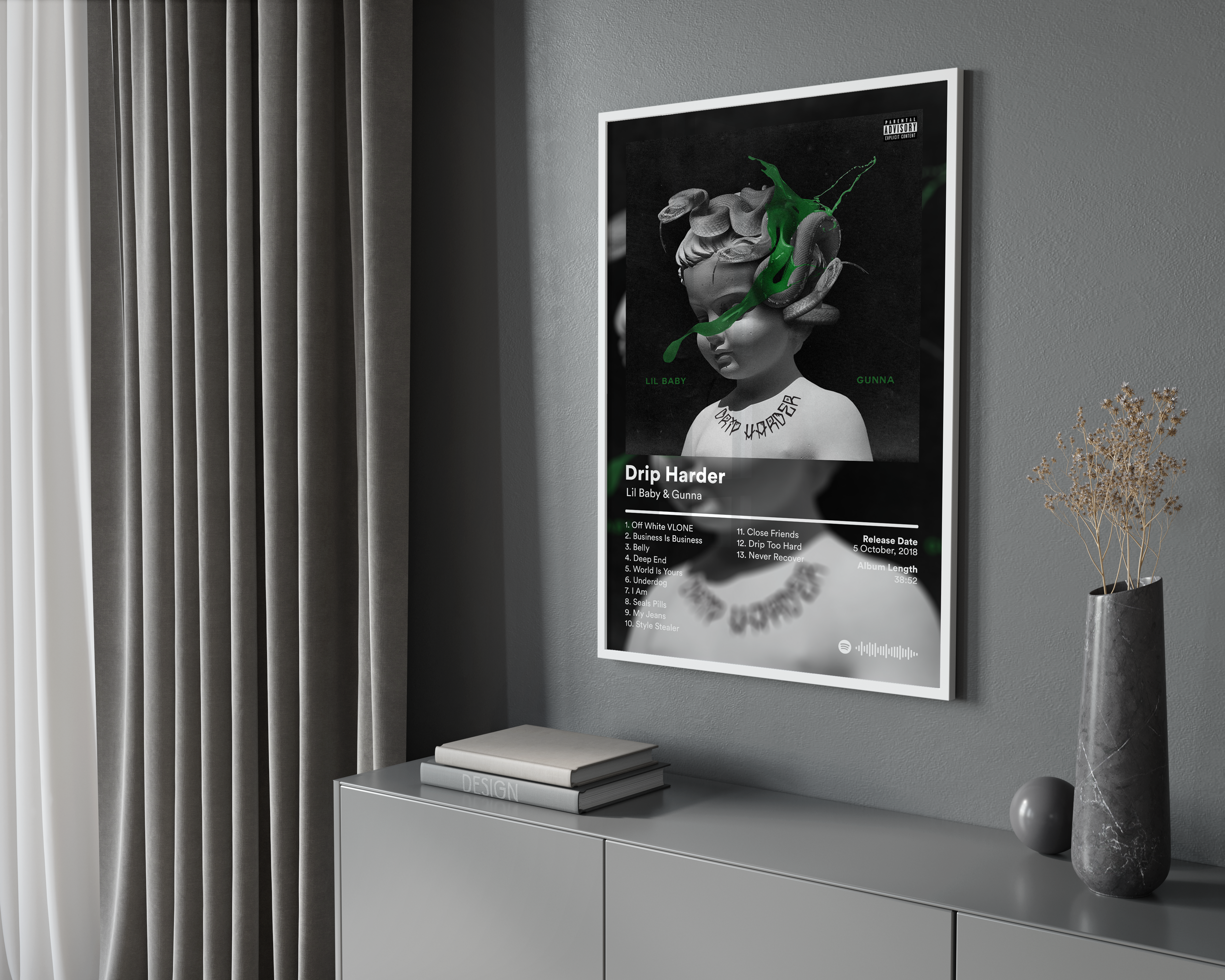 Gunna 'Drip Harder' Album Poster | Hype Posters