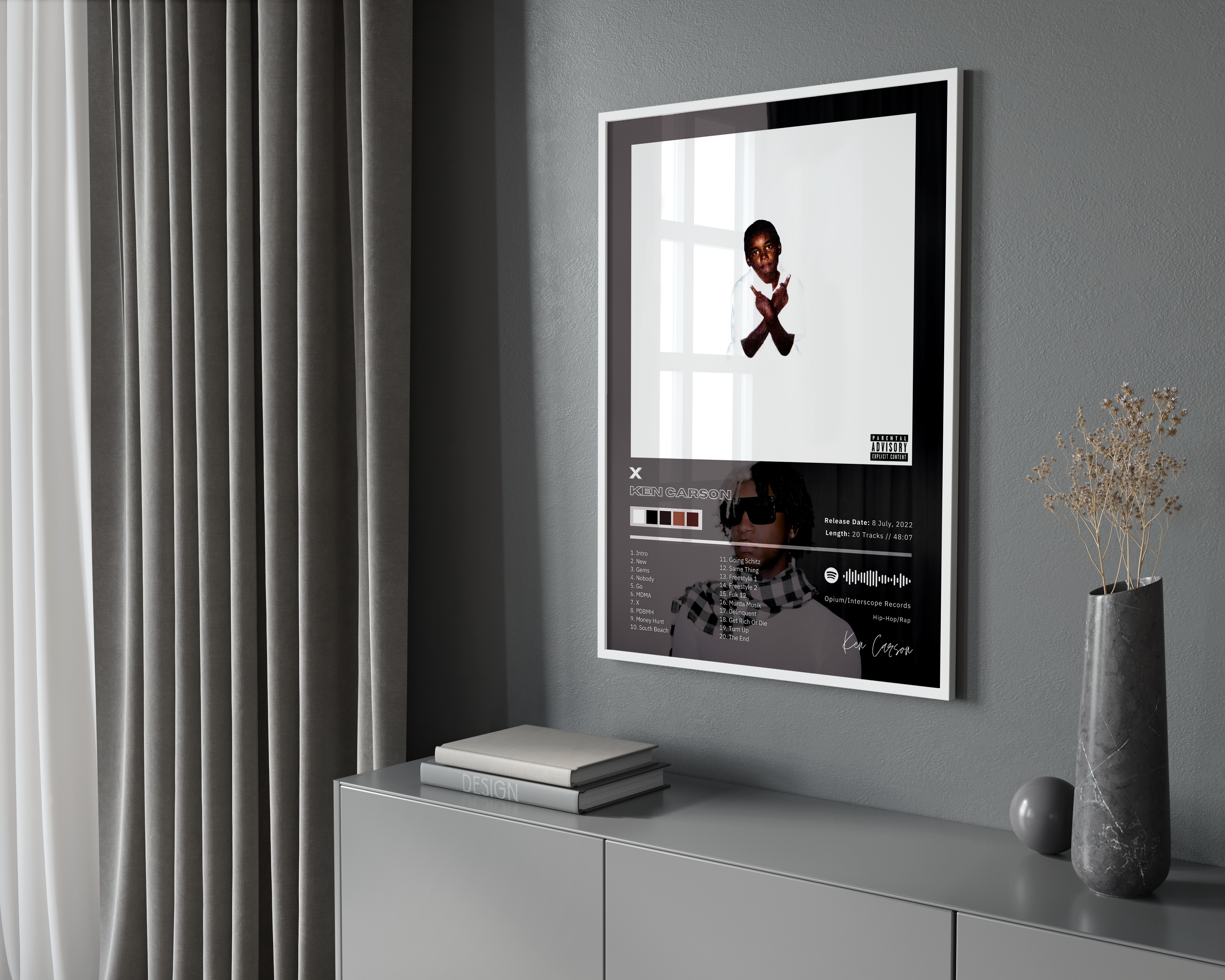 Ken Carson 'X' Album Poster | Hype Posters