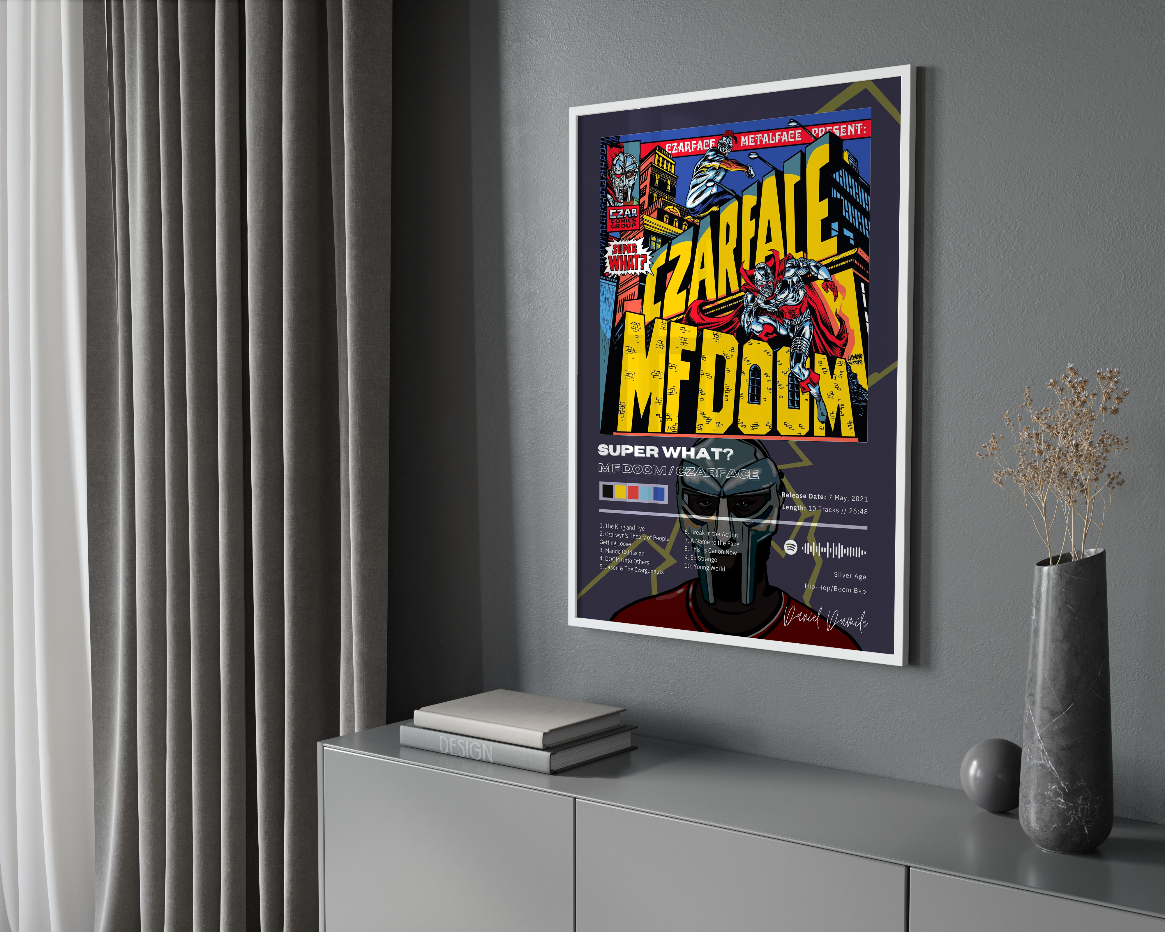 MF DOOM 'Super What?' Album Poster | Hype Posters