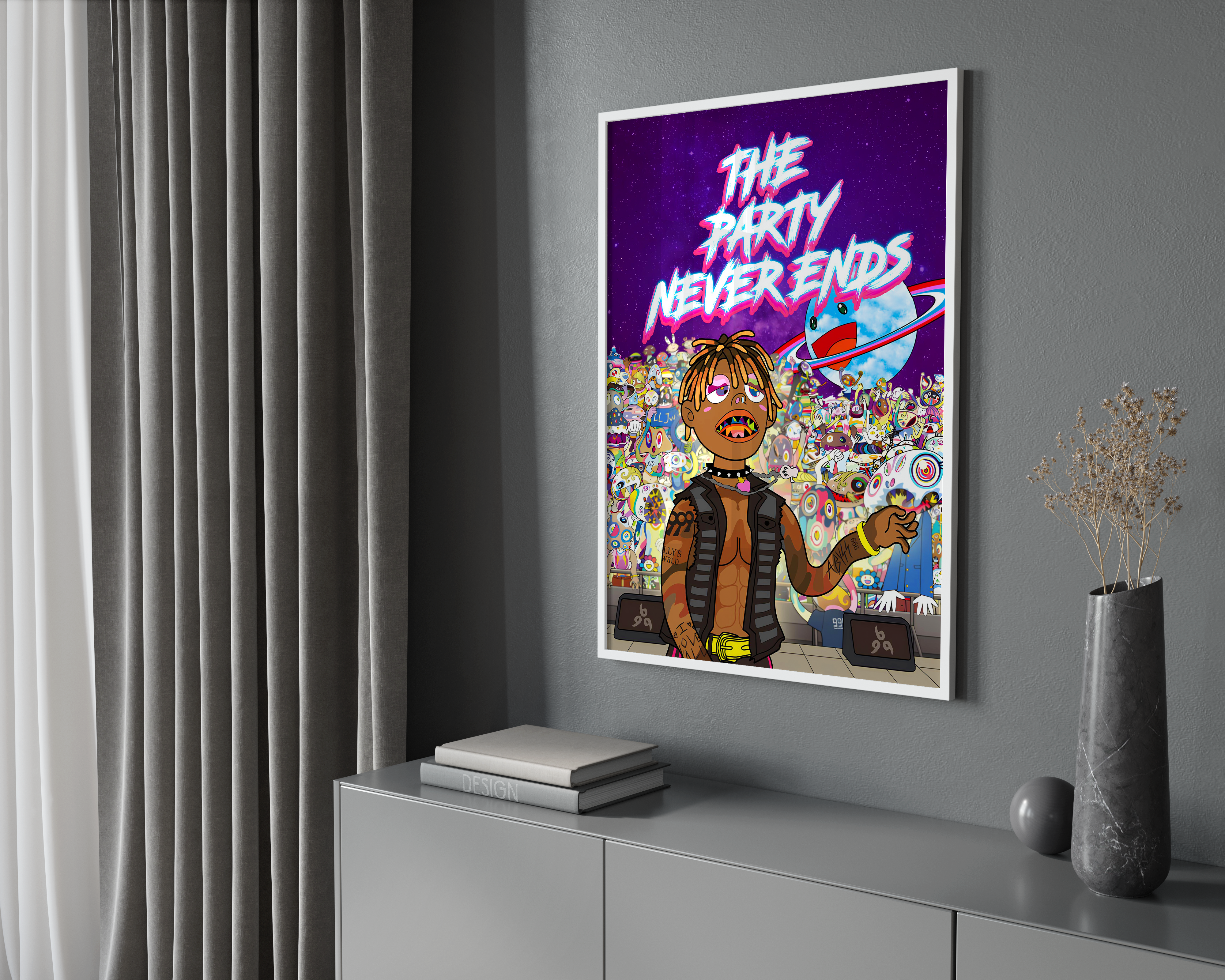 Juice WRLD 'The Party Never Ends' Poster | Hype Posters