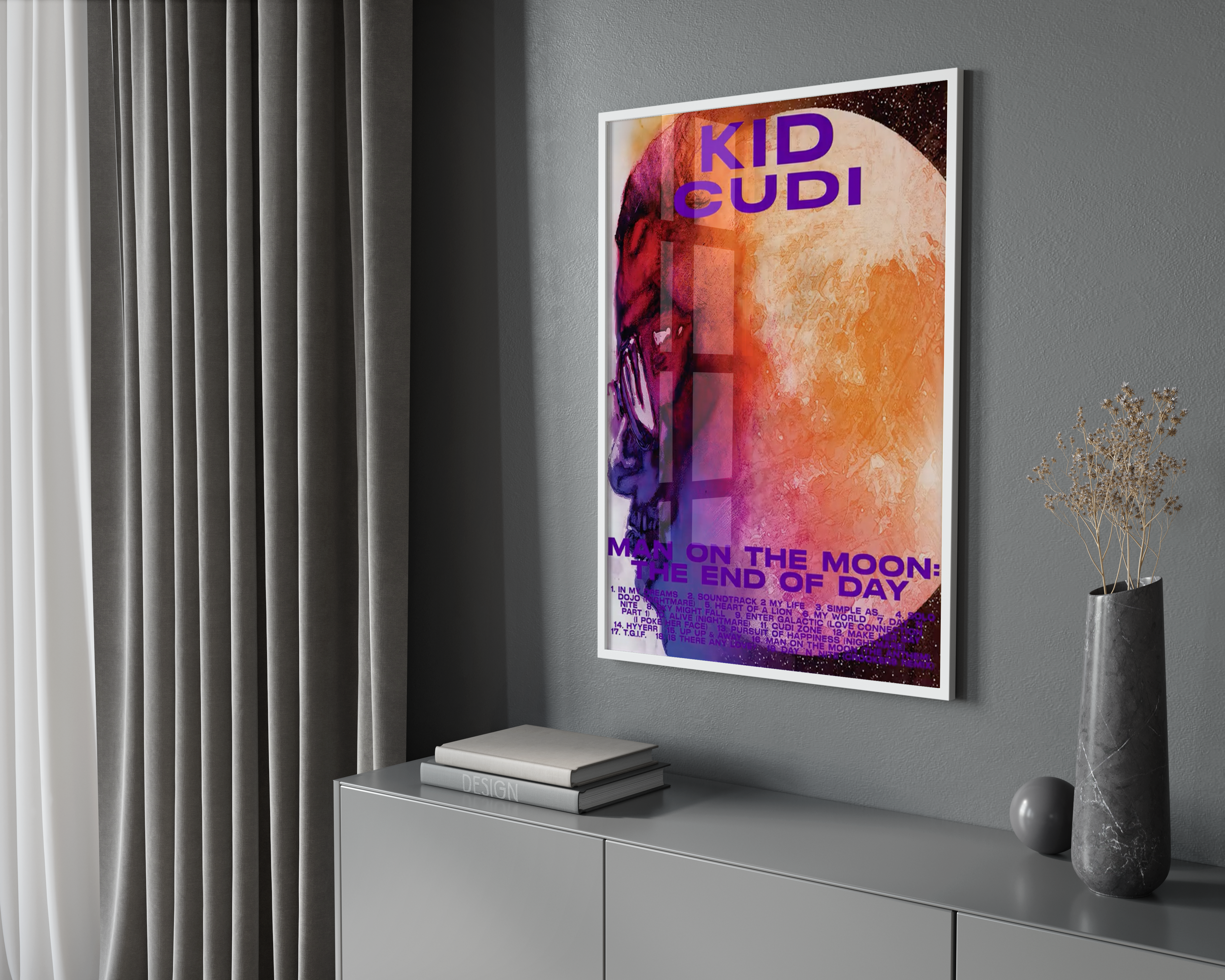 Kid Cudi 'Man On The Moon' OG Poster | Hype Posters