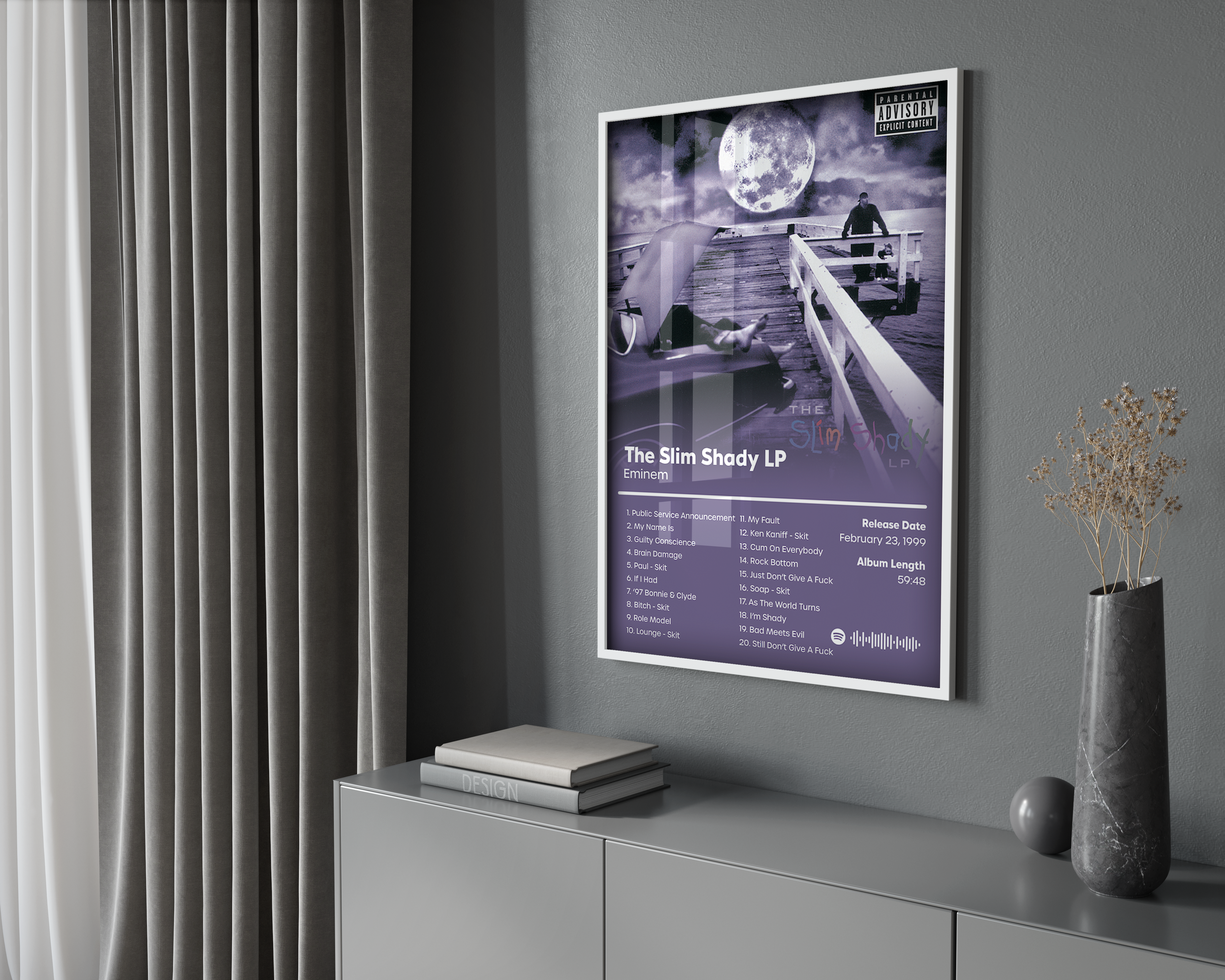 Eminem 'The Slim Shady LP' Album Poster | Hype Posters