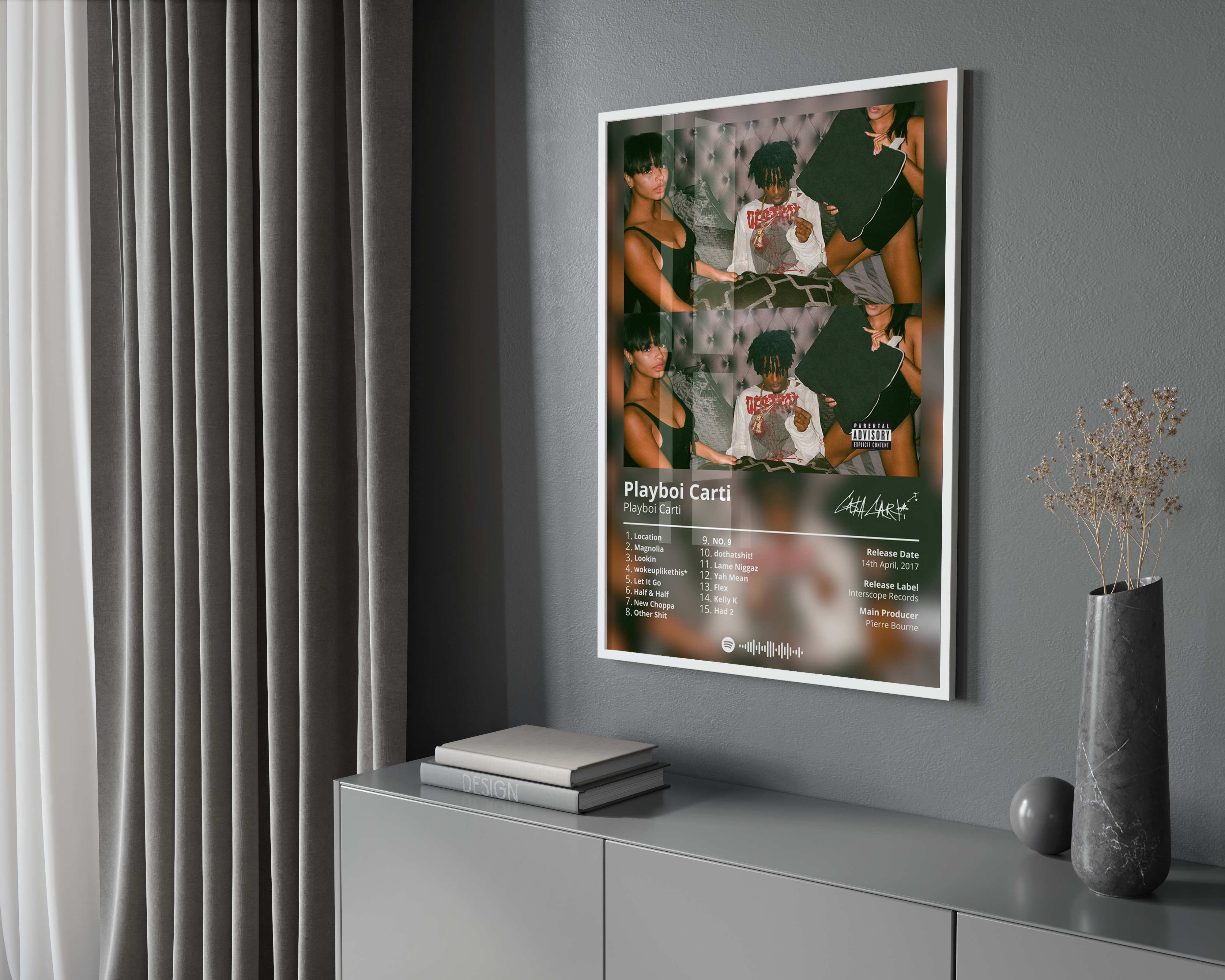 Playboi Carti 'Playboi Carti' Album Poster | Hype Posters