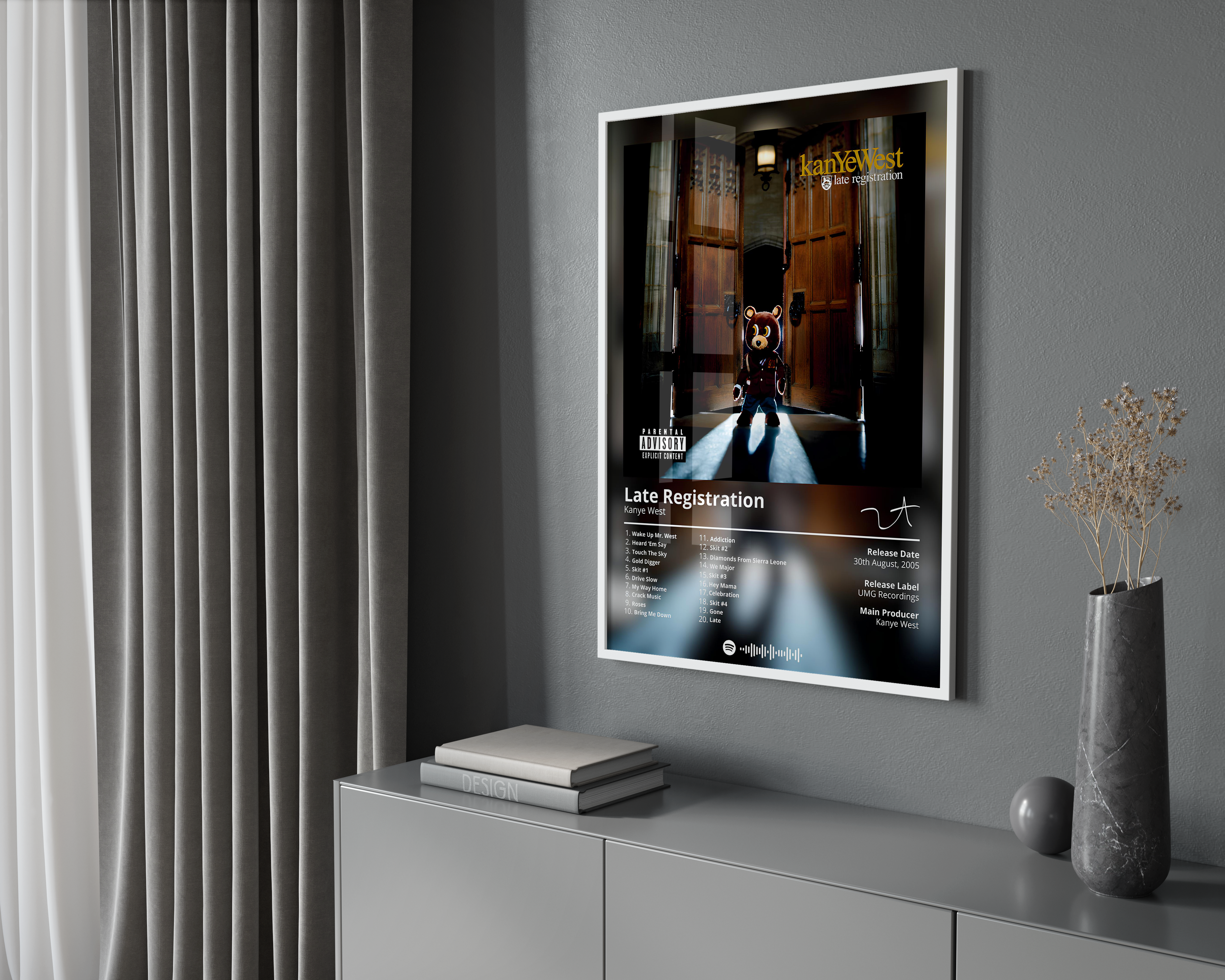 Kanye West 'Late Registration' Album Poster | Hype Posters