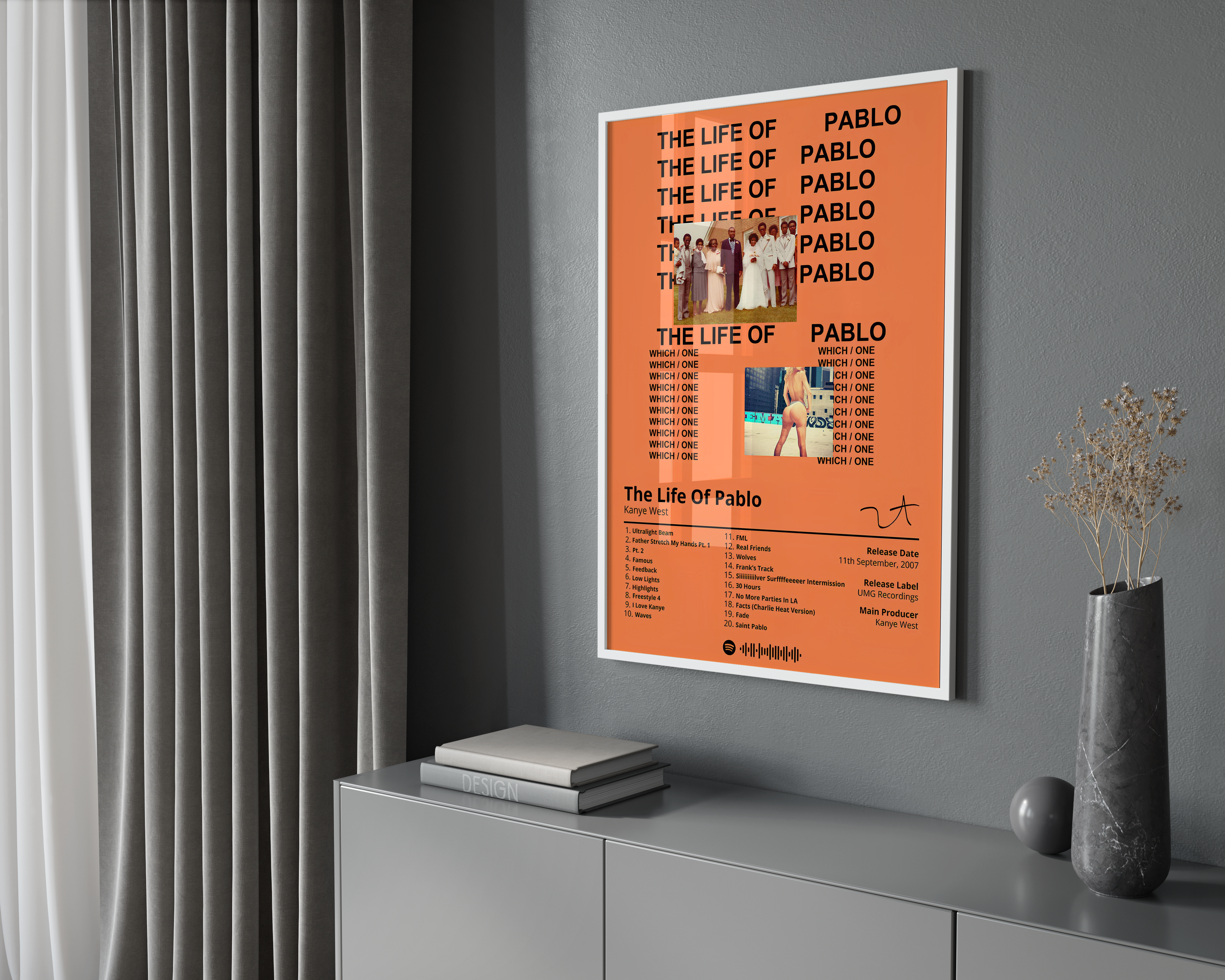 Kanye West 'The Life Of Pablo' Album Poster | Hype Posters