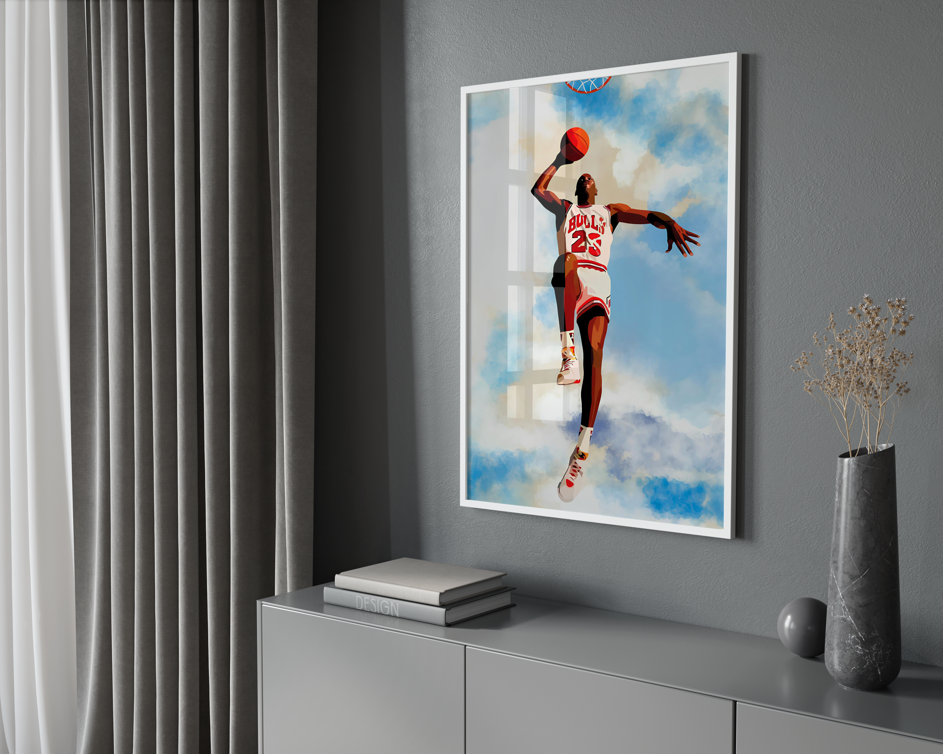 Jordan Bulls Fly Poster | Hype Posters