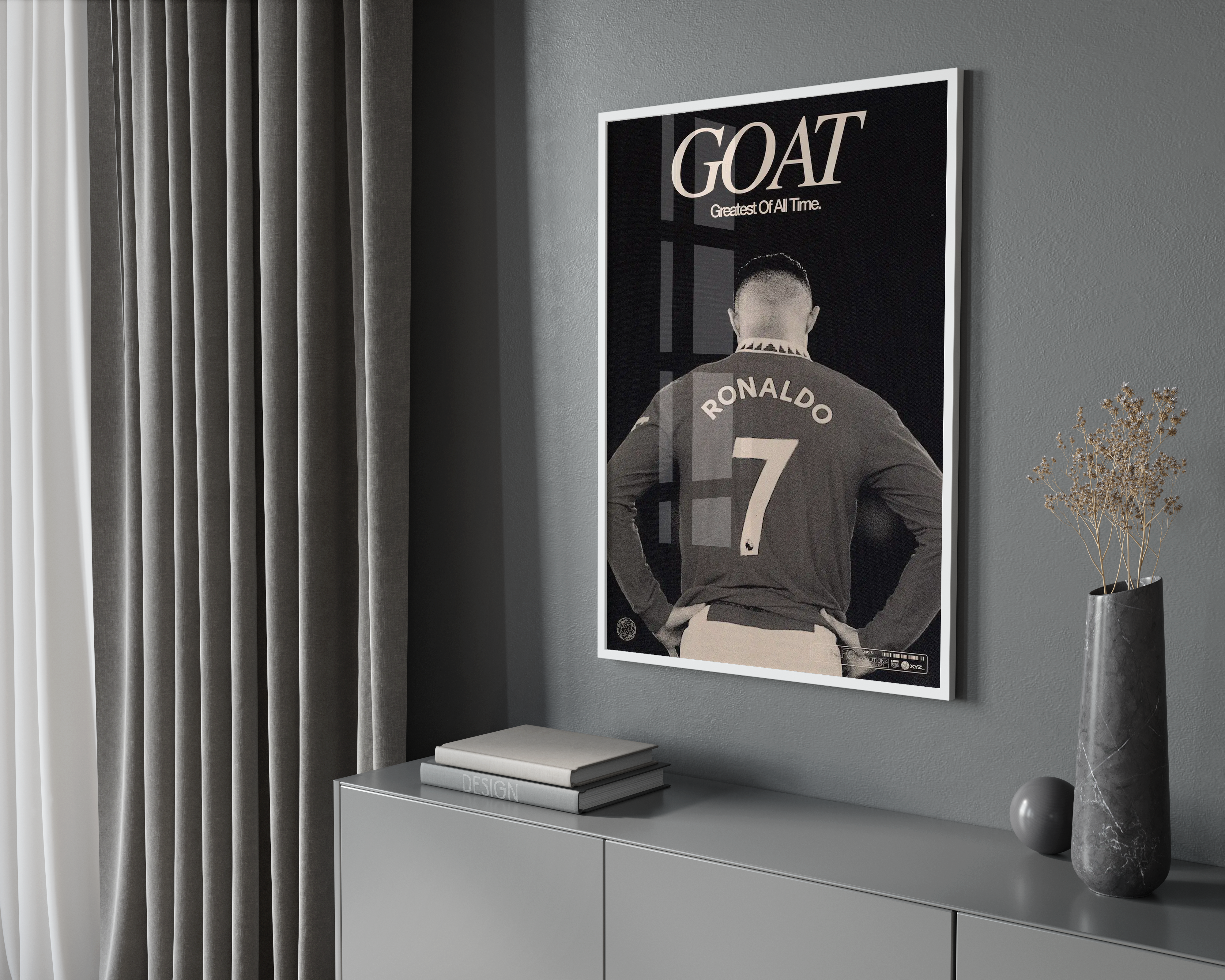 Cristiano Ronaldo 'GOAT' Poster | Hype Posters
