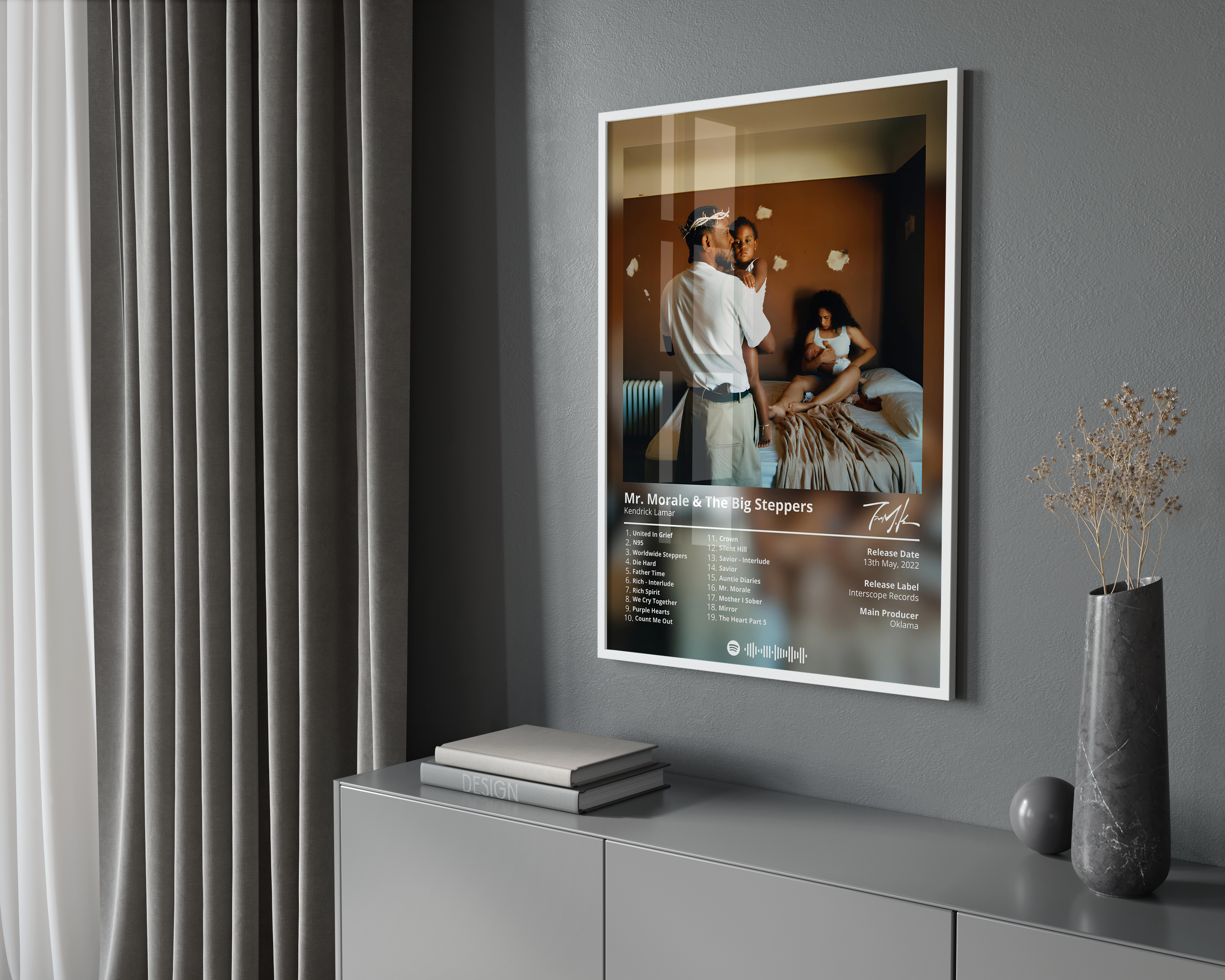 Kendrick Lamar - "Mr. Morale & The Big Steppers" Album Poster | Hype Posters