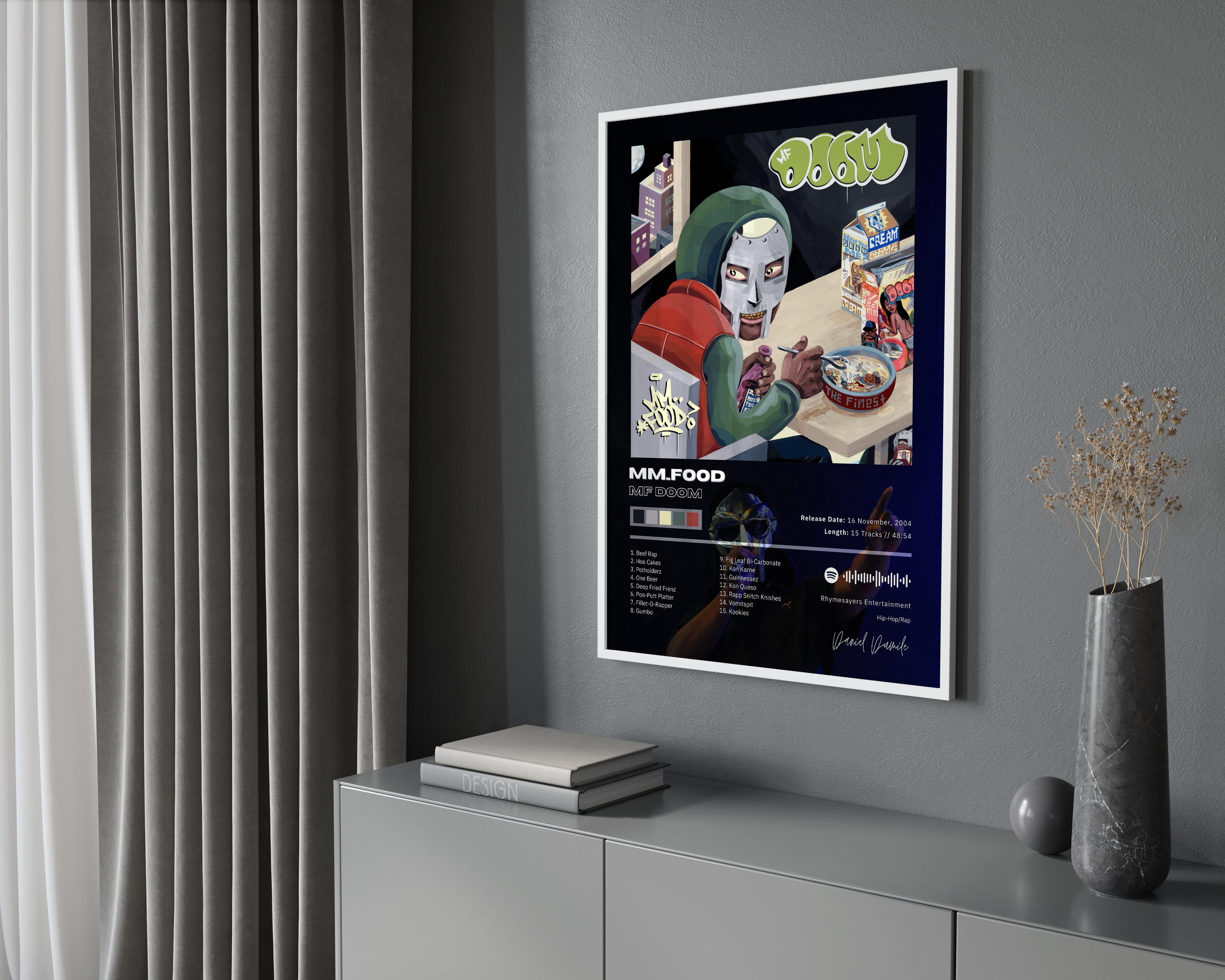 MF DOOM 'Mm..Food' Album Poster | Hype Posters