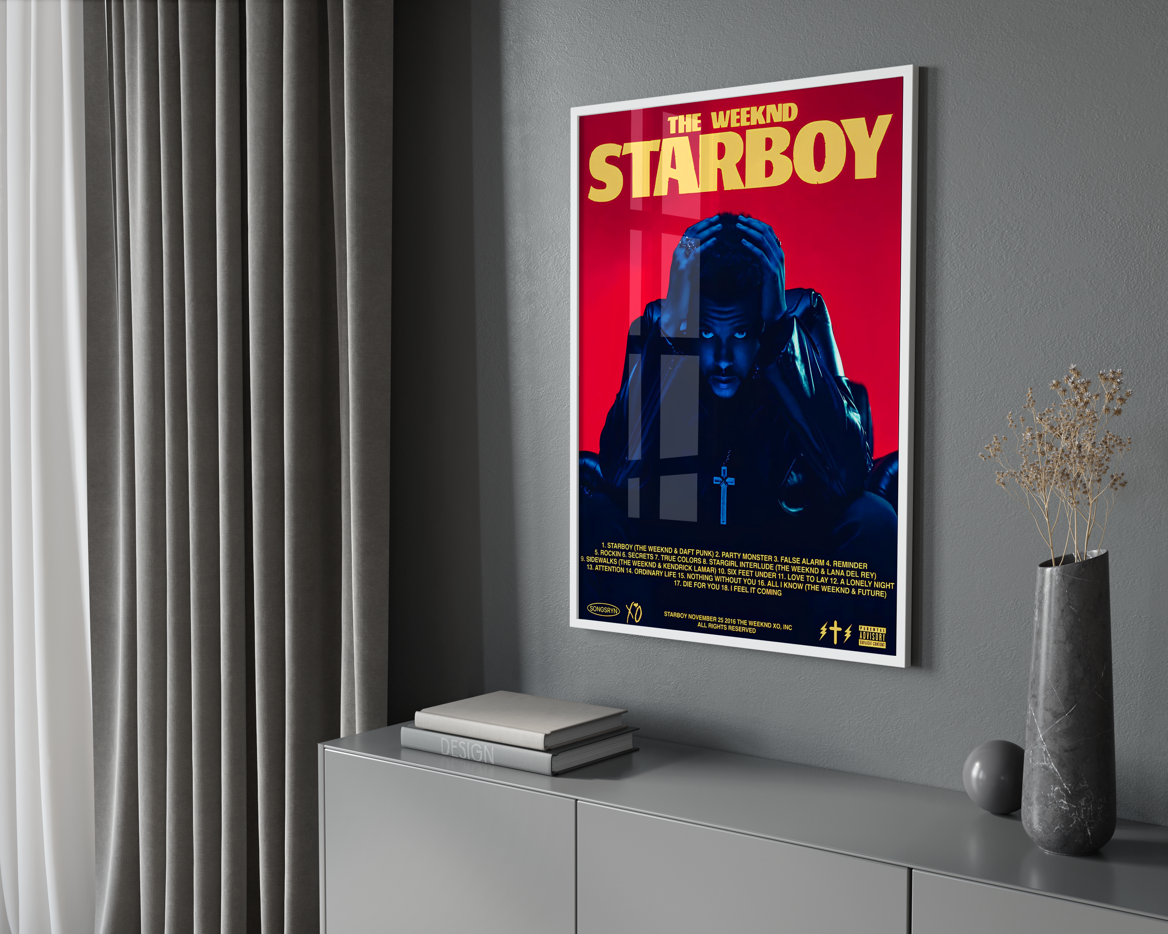 The Weeknd 'Starboy' Poster | Hype Posters