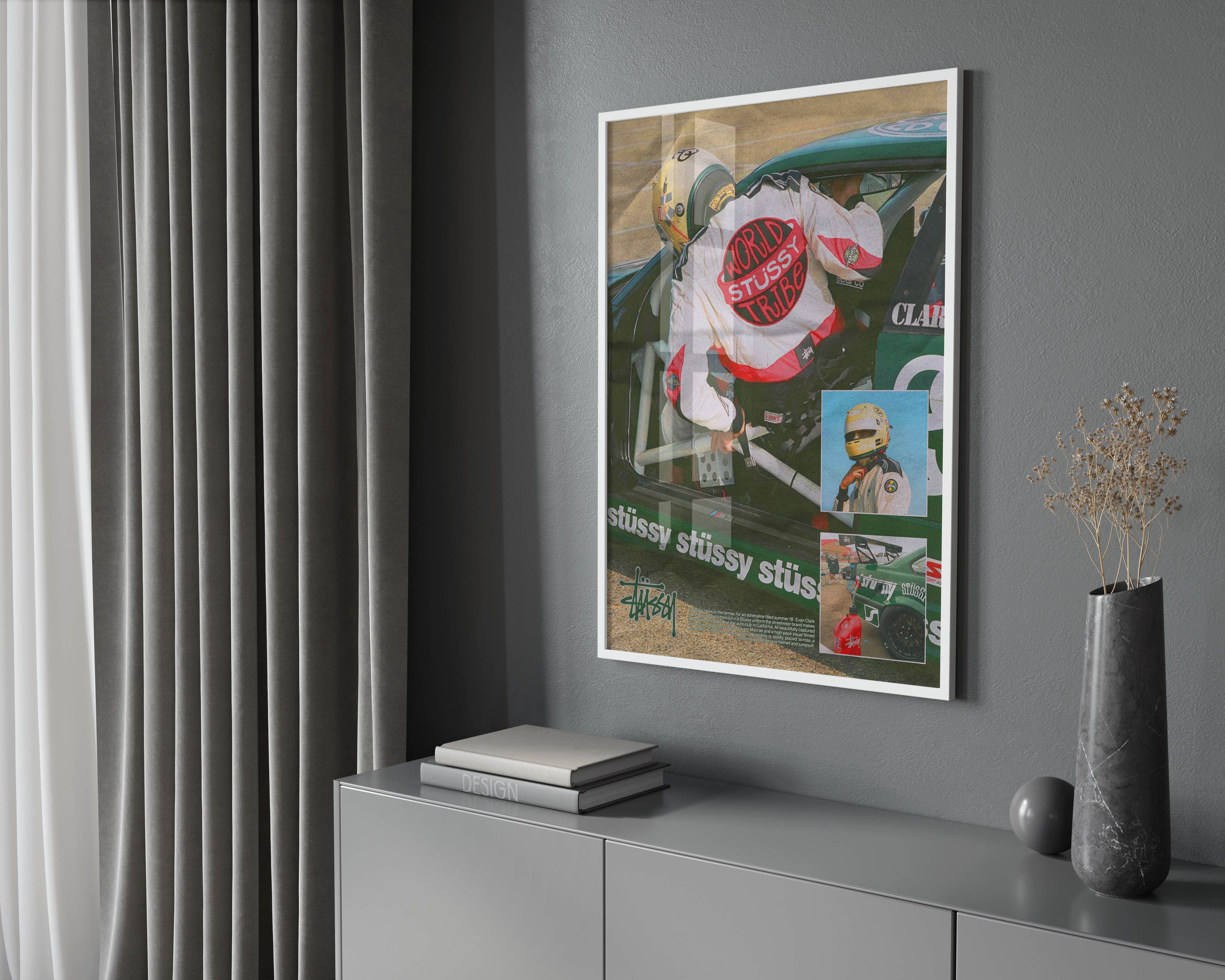 Stussy Motorsport Poster | Hype Posters