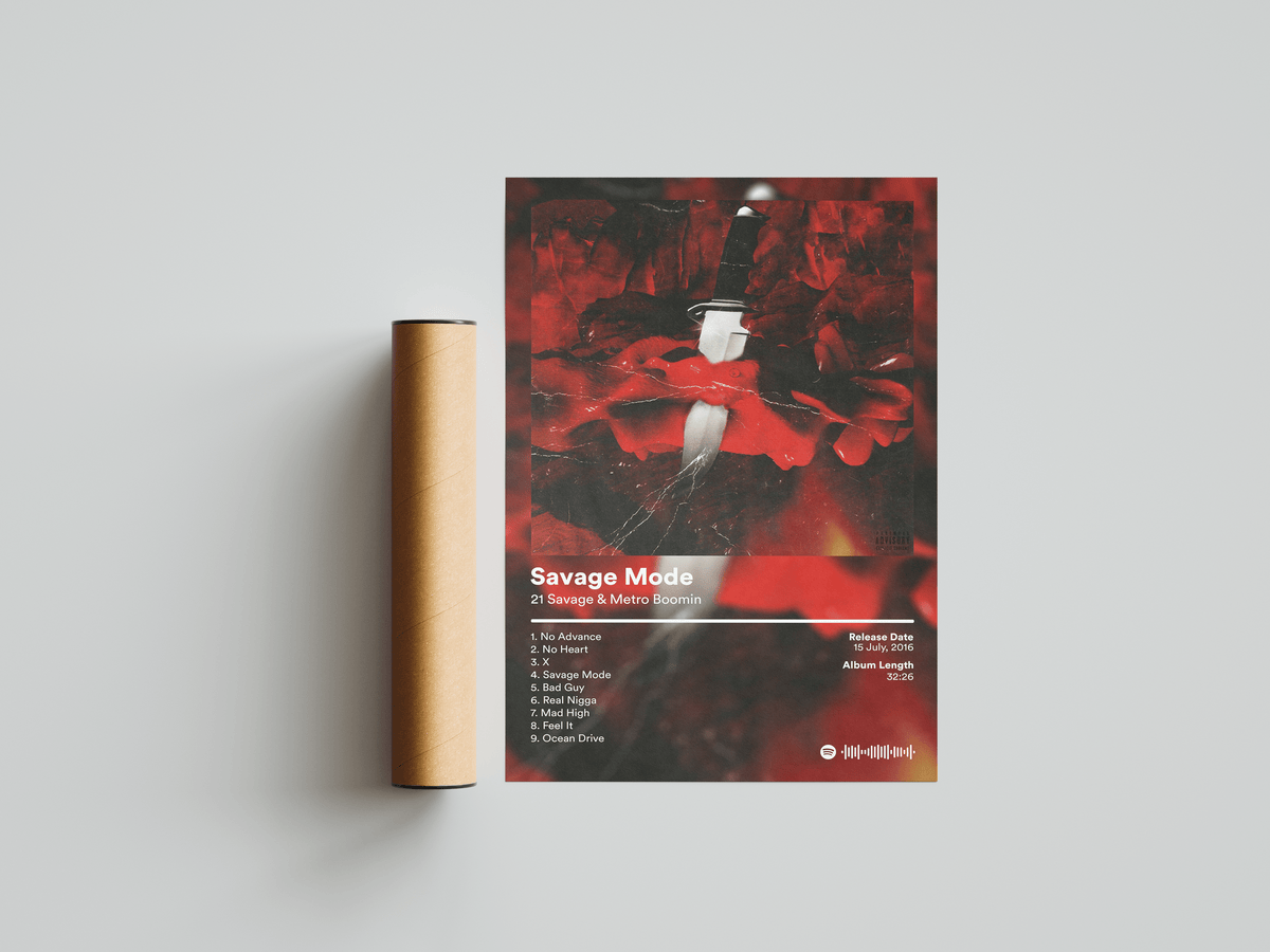 21 Savage 'Savage Mode' Album Poster - Posters, Prints & Wall Art | HYPE Posters