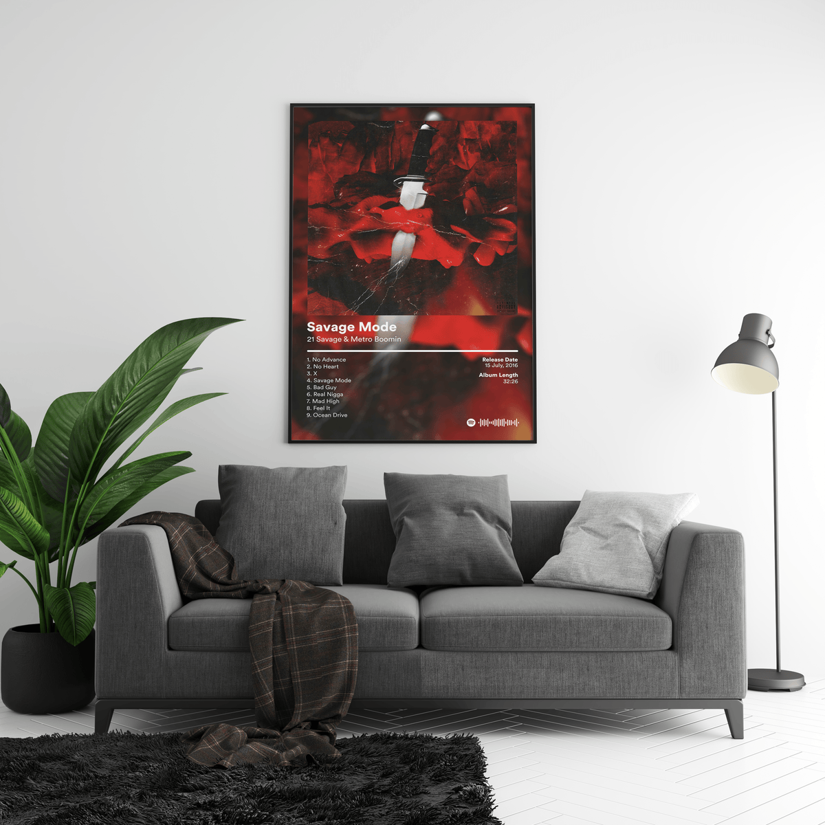 21 Savage 'Savage Mode' Album Poster - Posters, Prints & Wall Art | HYPE Posters