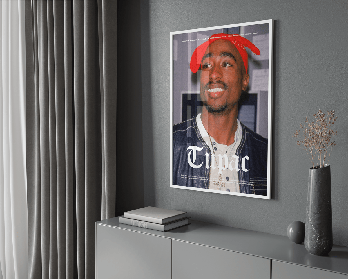 2PAC 'Classic Red' Poster - Posters, Prints & Wall Art | HYPE Posters