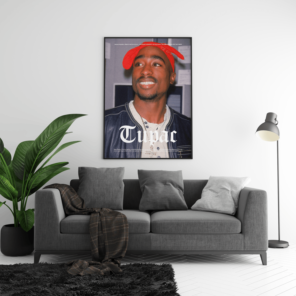 2PAC 'Classic Red' Poster - Posters, Prints & Wall Art | HYPE Posters