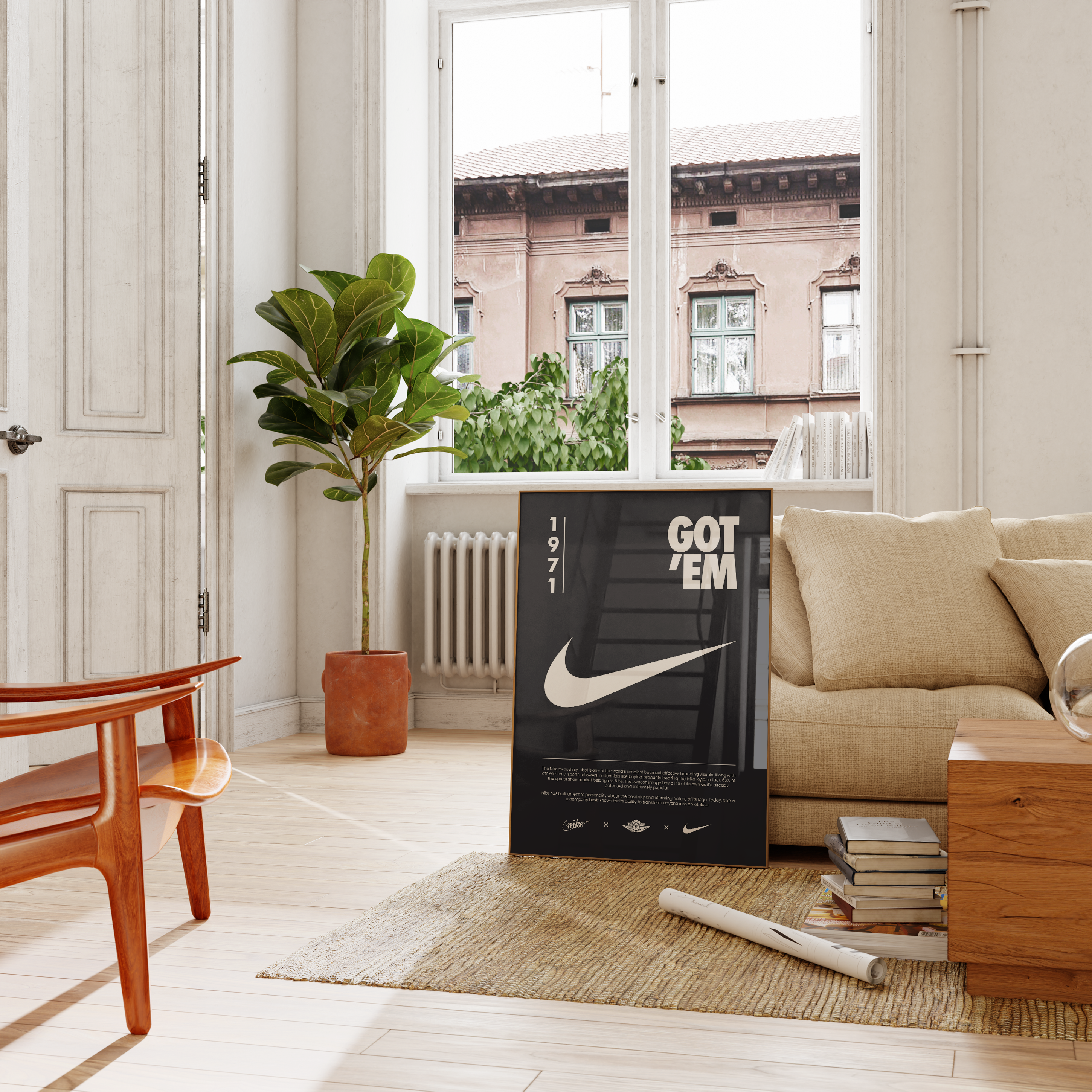 Nike Origins Black Poster | Hype Posters