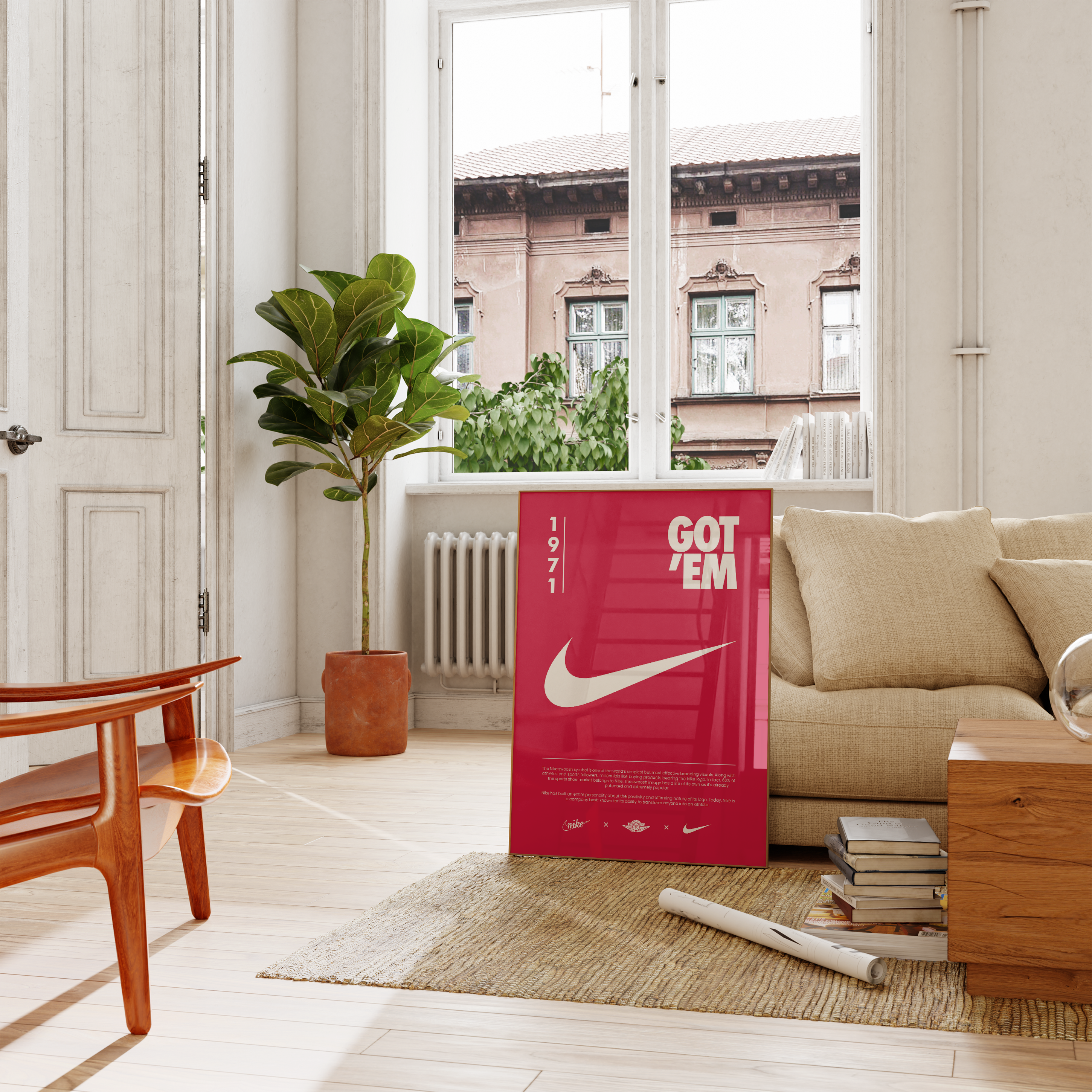 Nike Origins Red Poster | Hype Posters