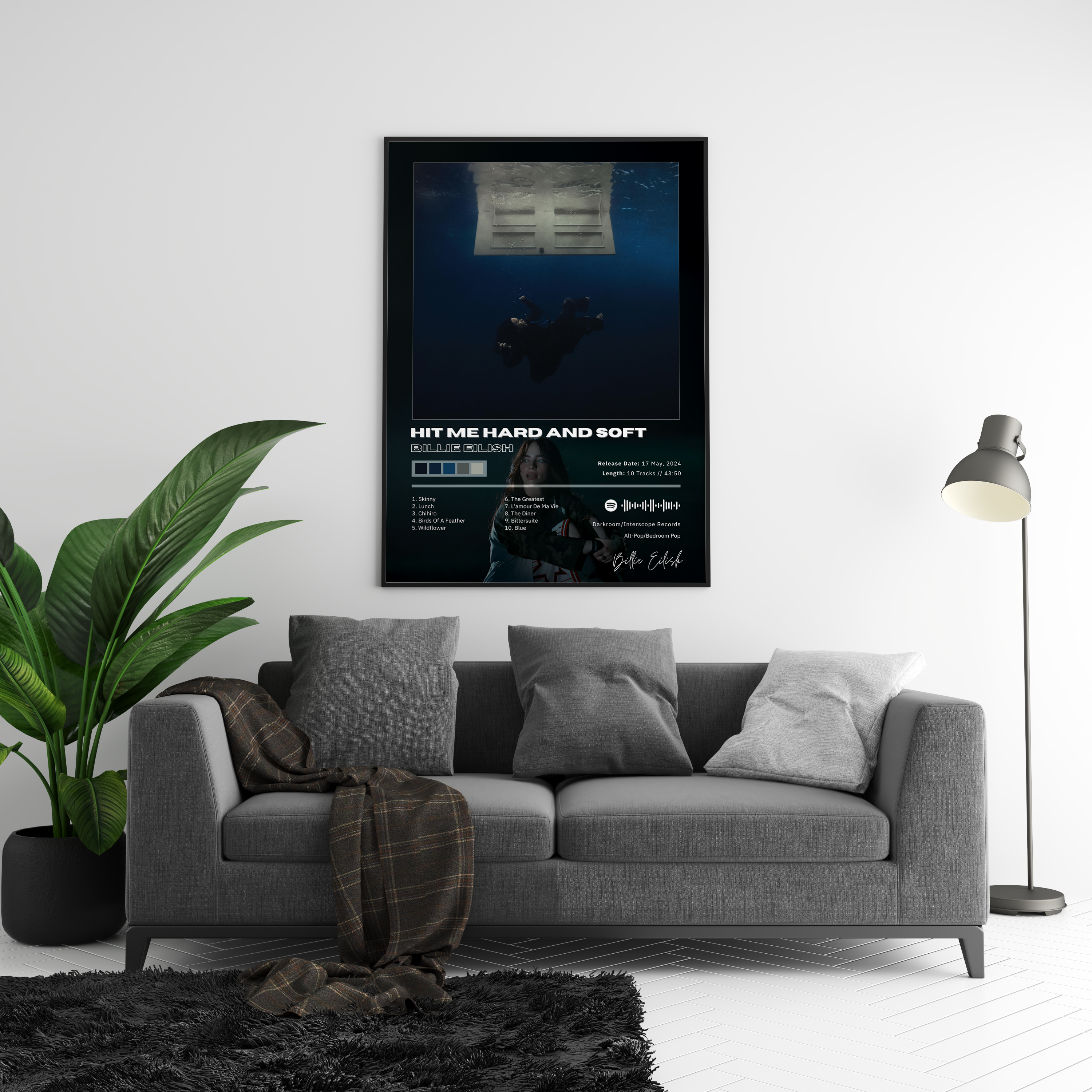 Billie Eilish 'Hit Me Hard And Soft' Album Poster | Hype Posters