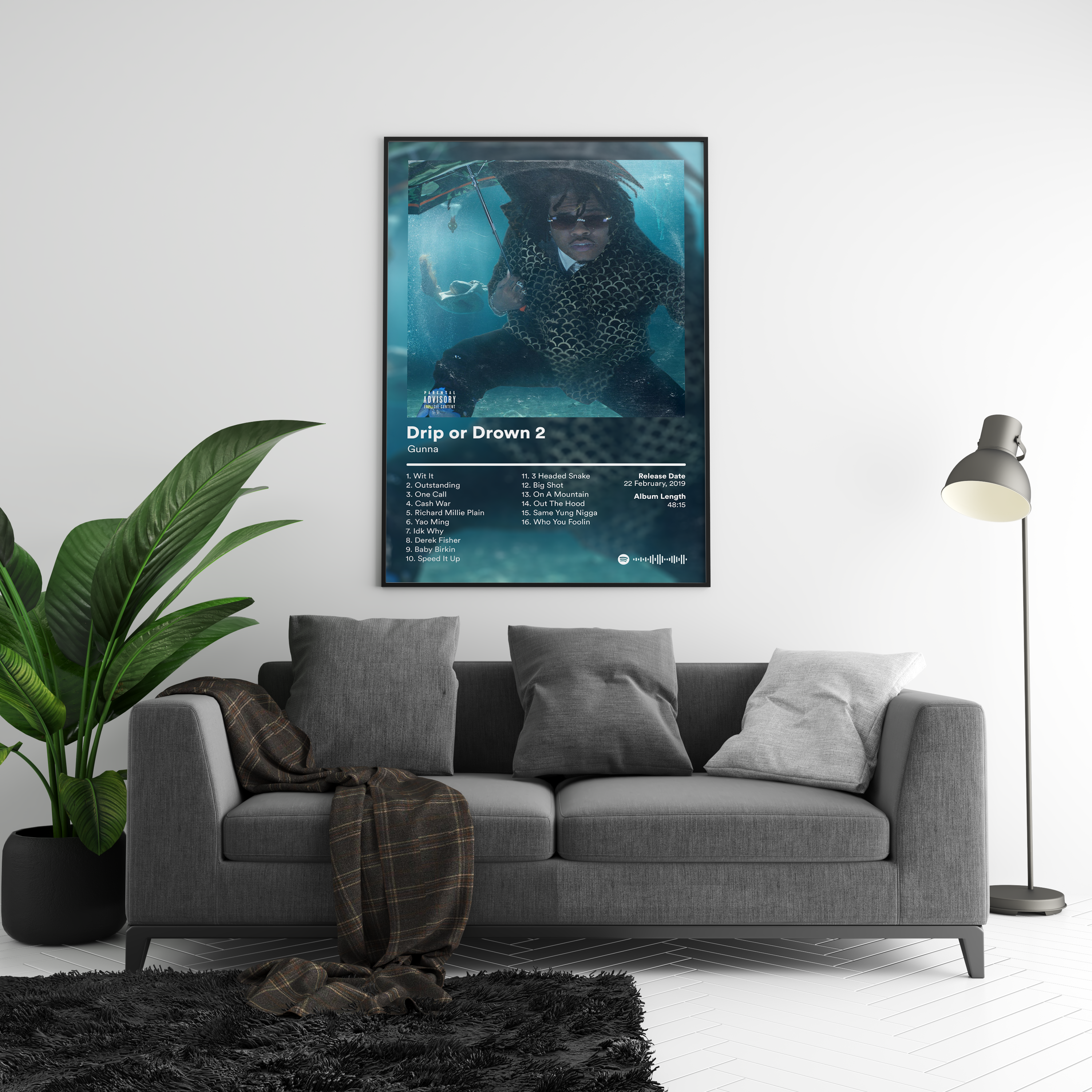 Gunna 'Drip or Drown 2' Album Poster | Hype Posters