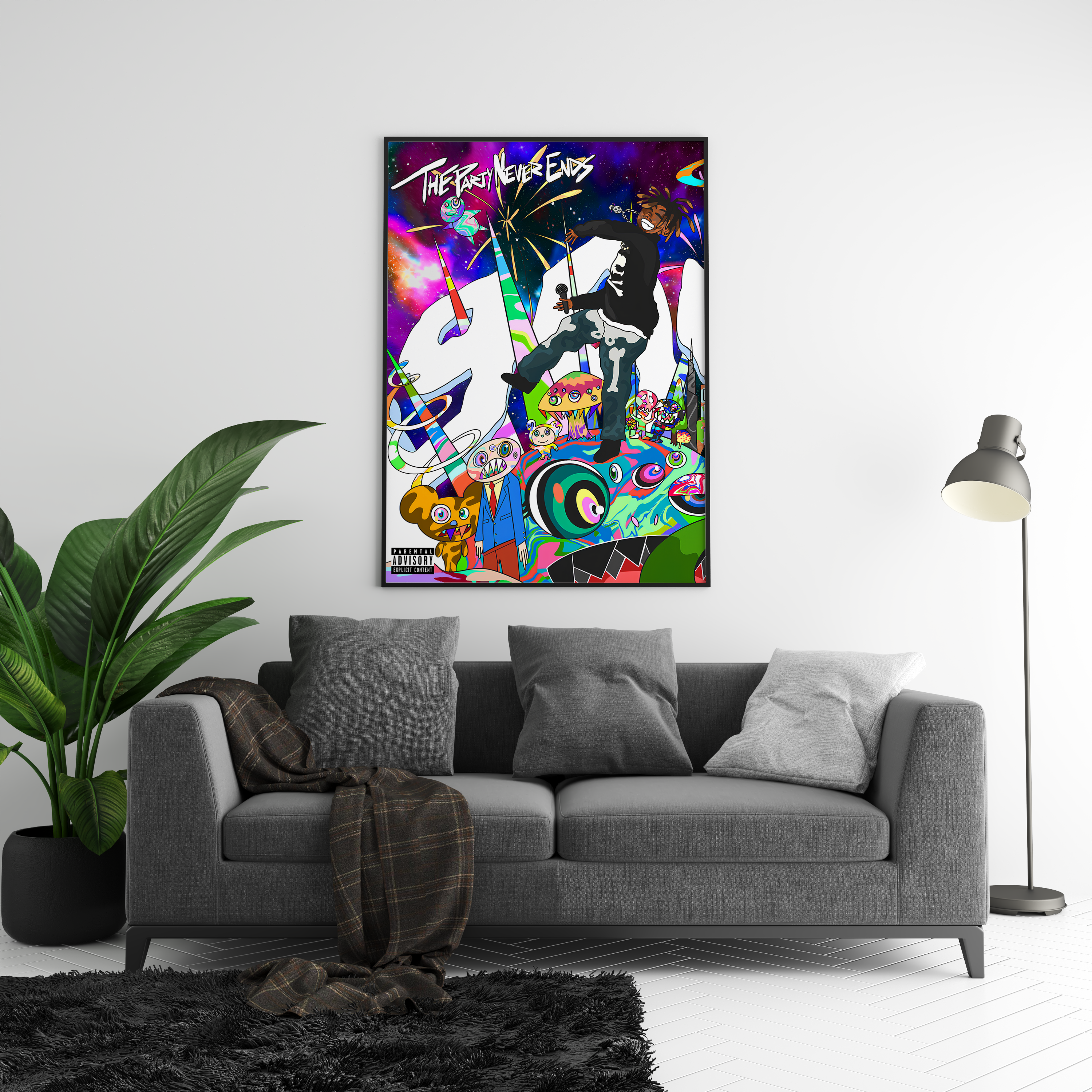 Juice WRLD 'The Party Never Ends' Poster | Hype Posters