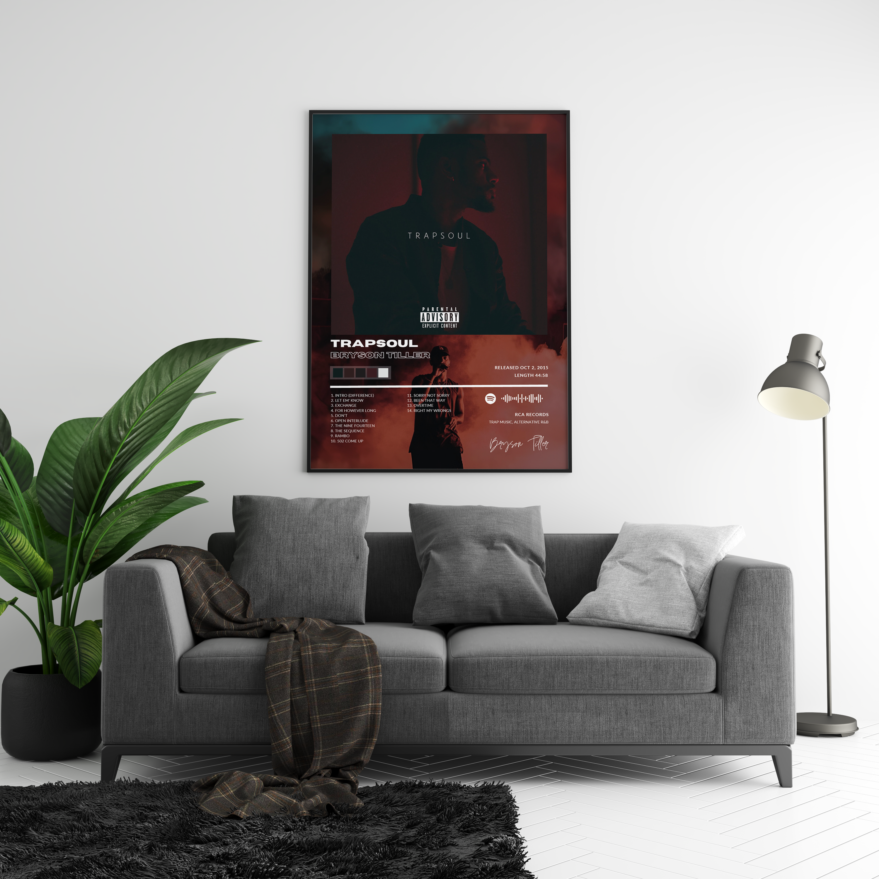 Bryson Tiller 'Trapsoul' Album Poster | Hype Posters