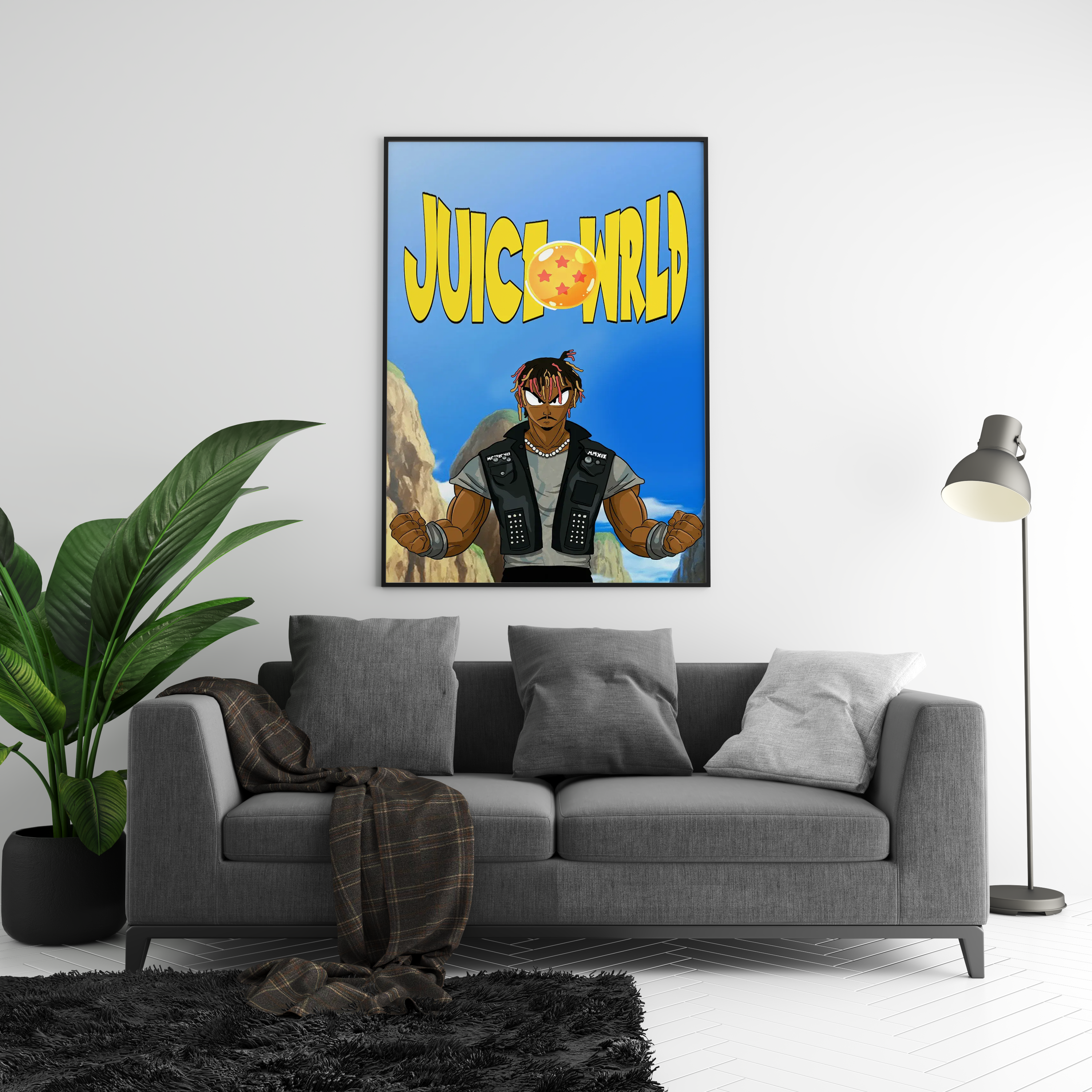 Juice WRLD x Dragon Ball Poster | Hype Posters