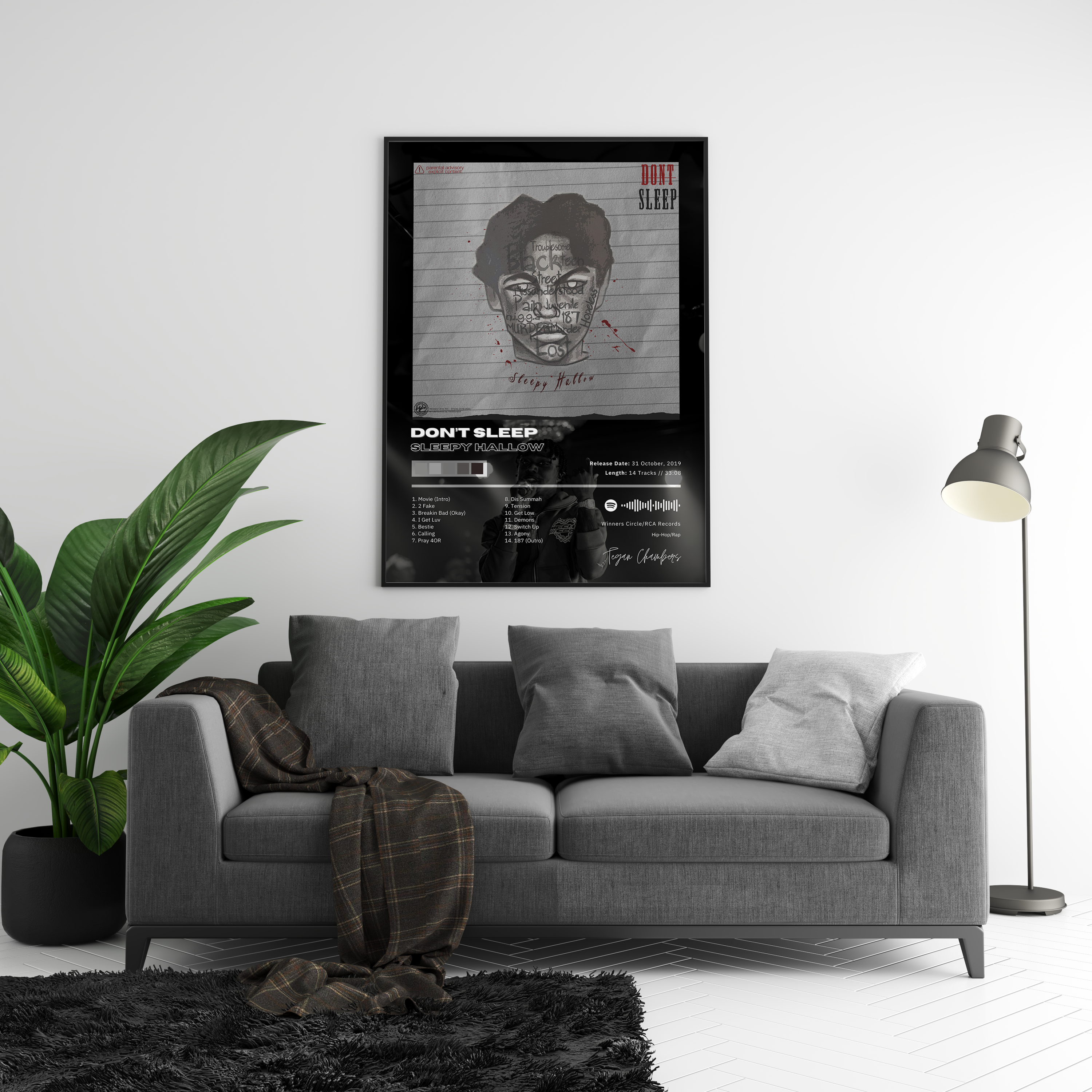 Sleepy Hallow 'Dont Sleep' Album Poster | Hype Posters