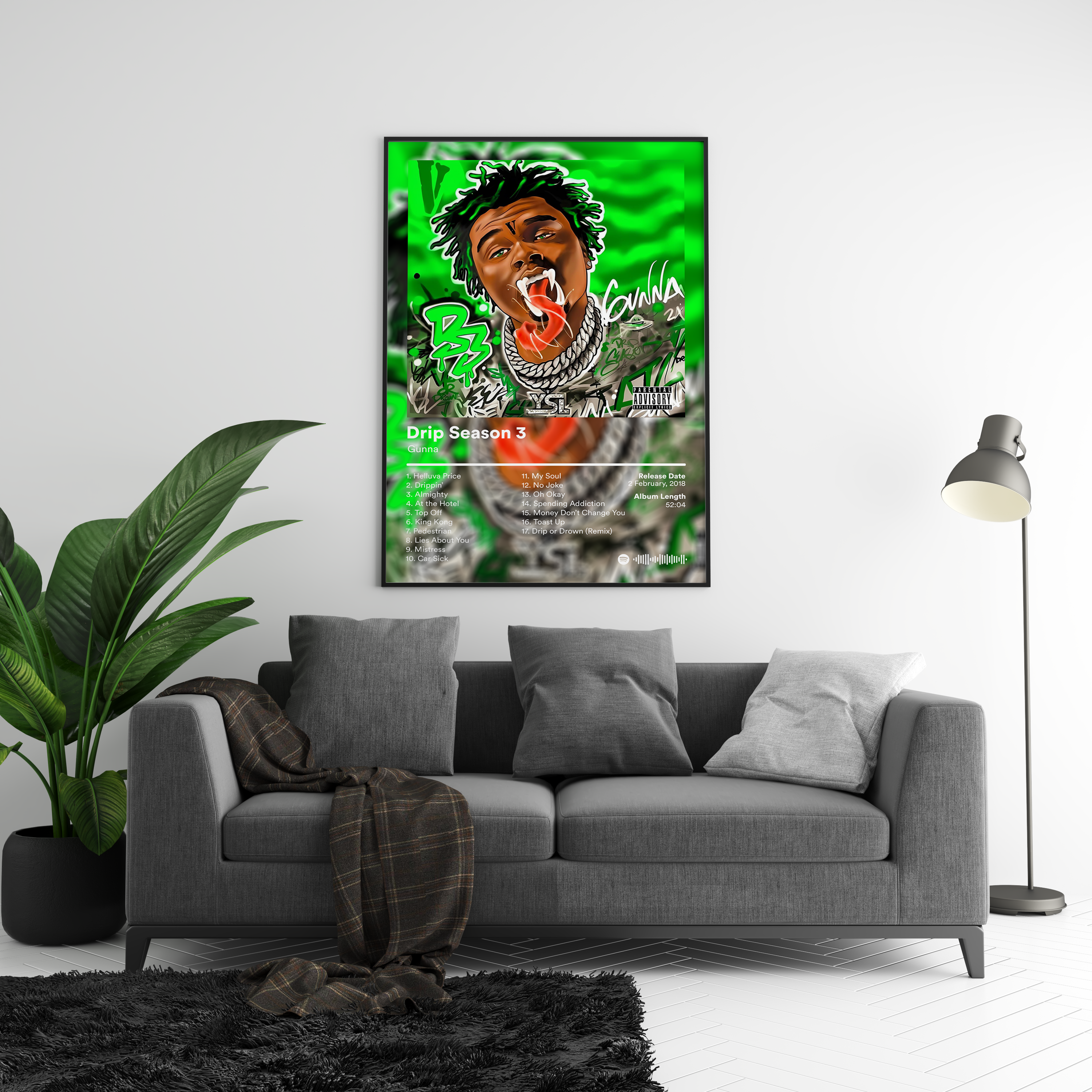 Gunna 'Drip Season 3' Album Poster | Hype Posters
