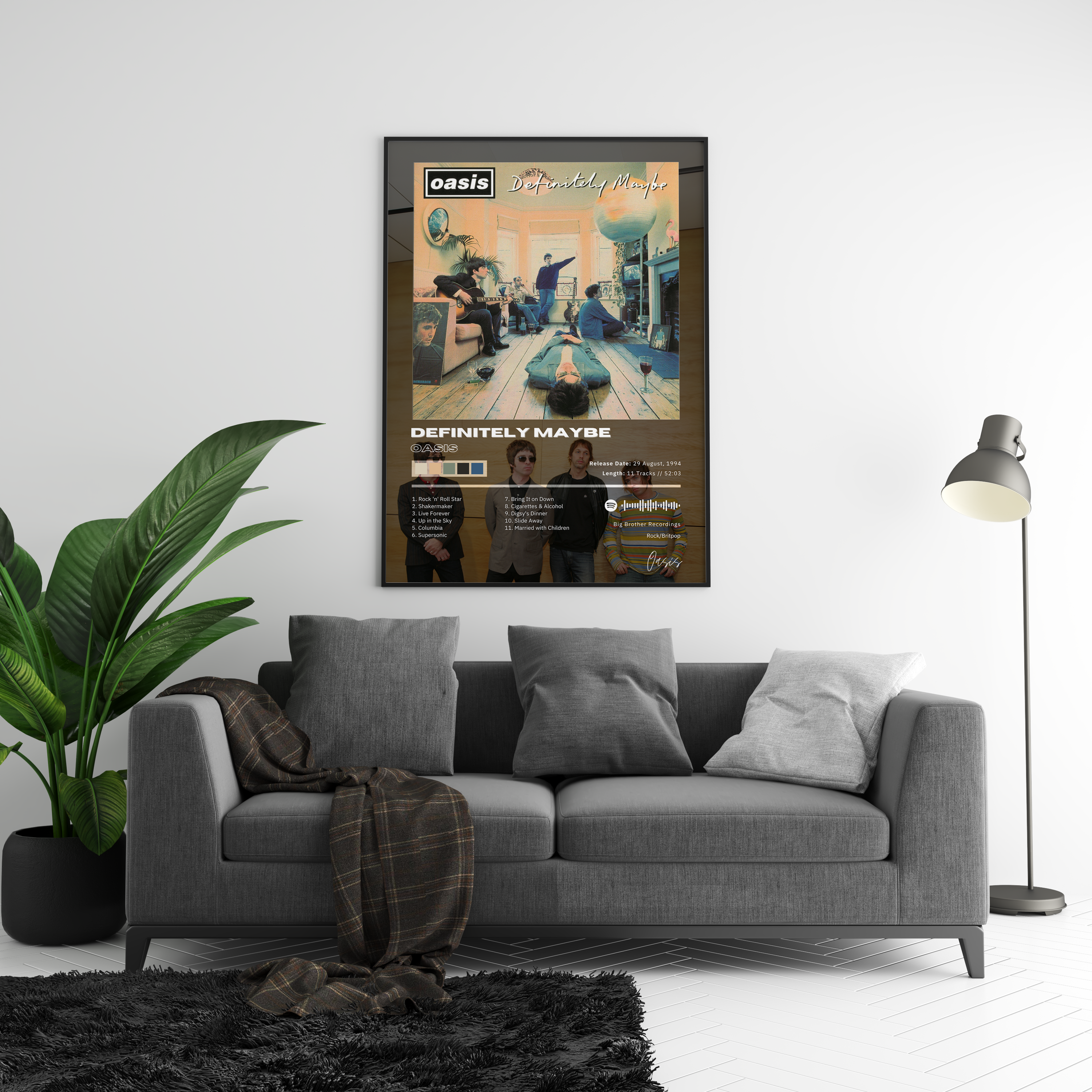 Oasis 'Definitely Maybe' Album Poster | Hype Posters