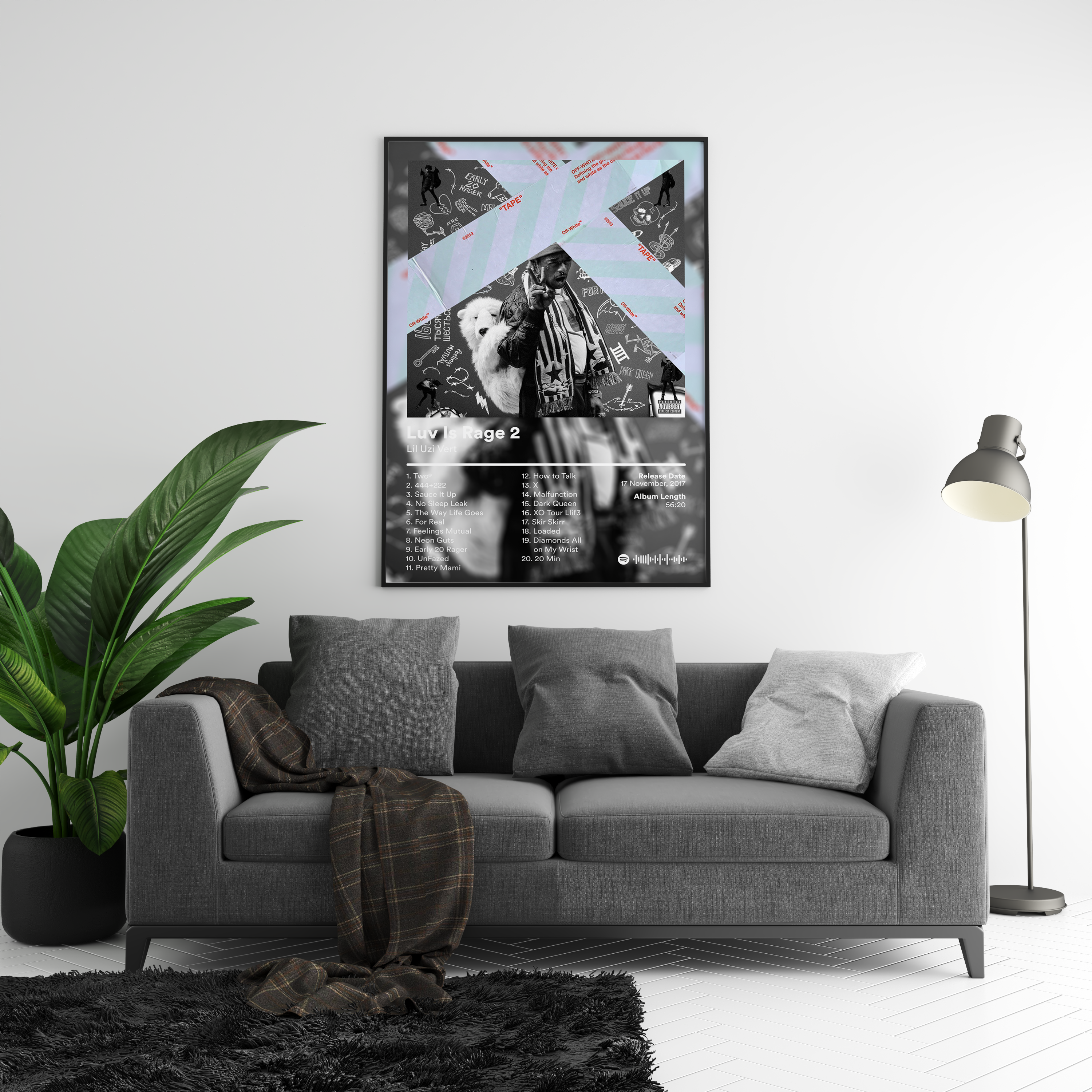 Lil Uzi Vert 'Luv Is Rage 2' Album Poster | Hype Posters