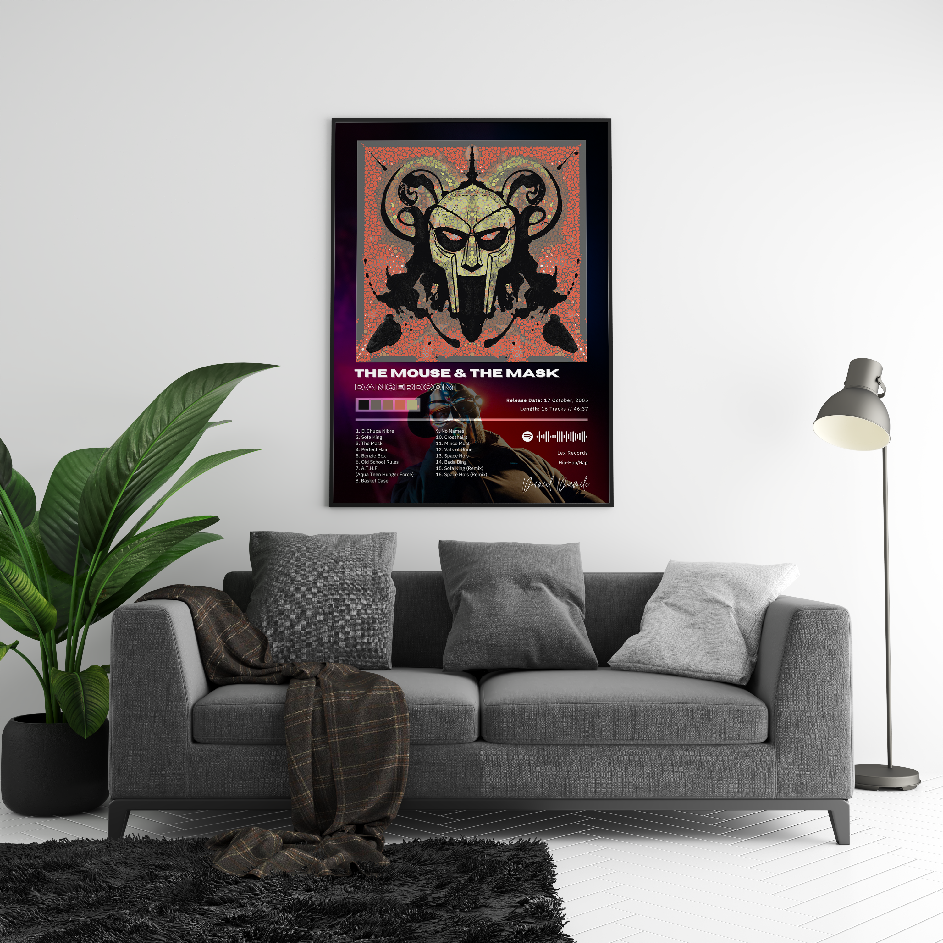 MF DOOM 'THE MOUSE & THE MASK' Album Poster | Hype Posters