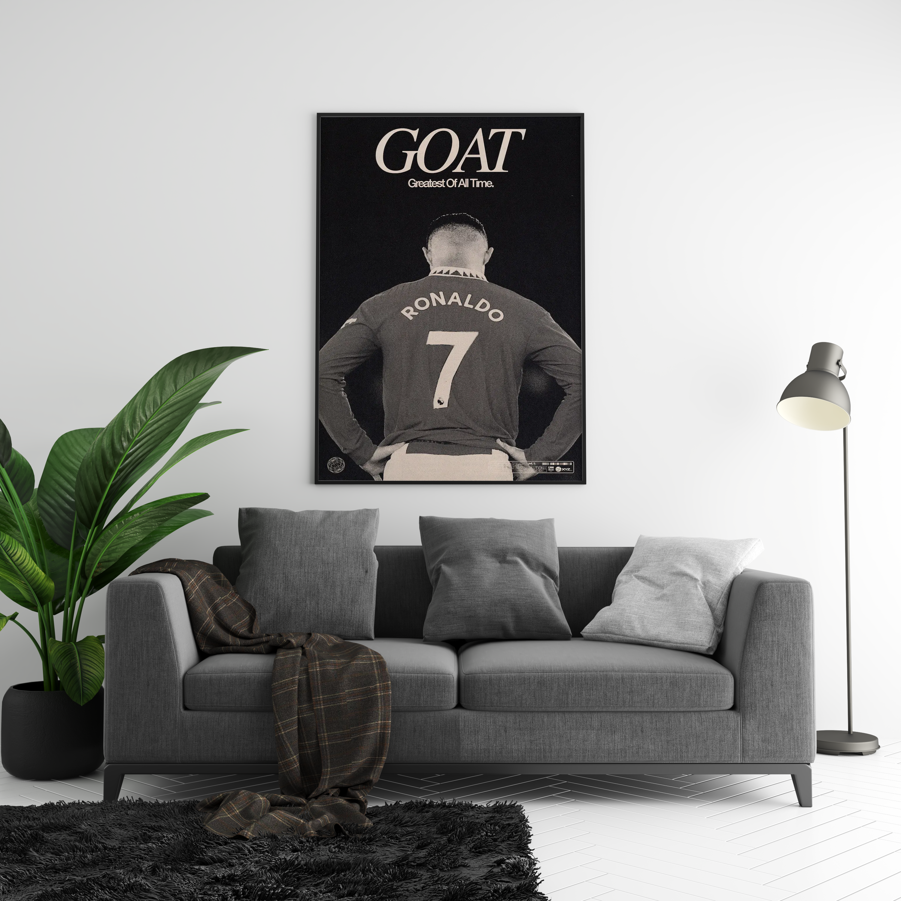 Cristiano Ronaldo 'GOAT' Poster | Hype Posters