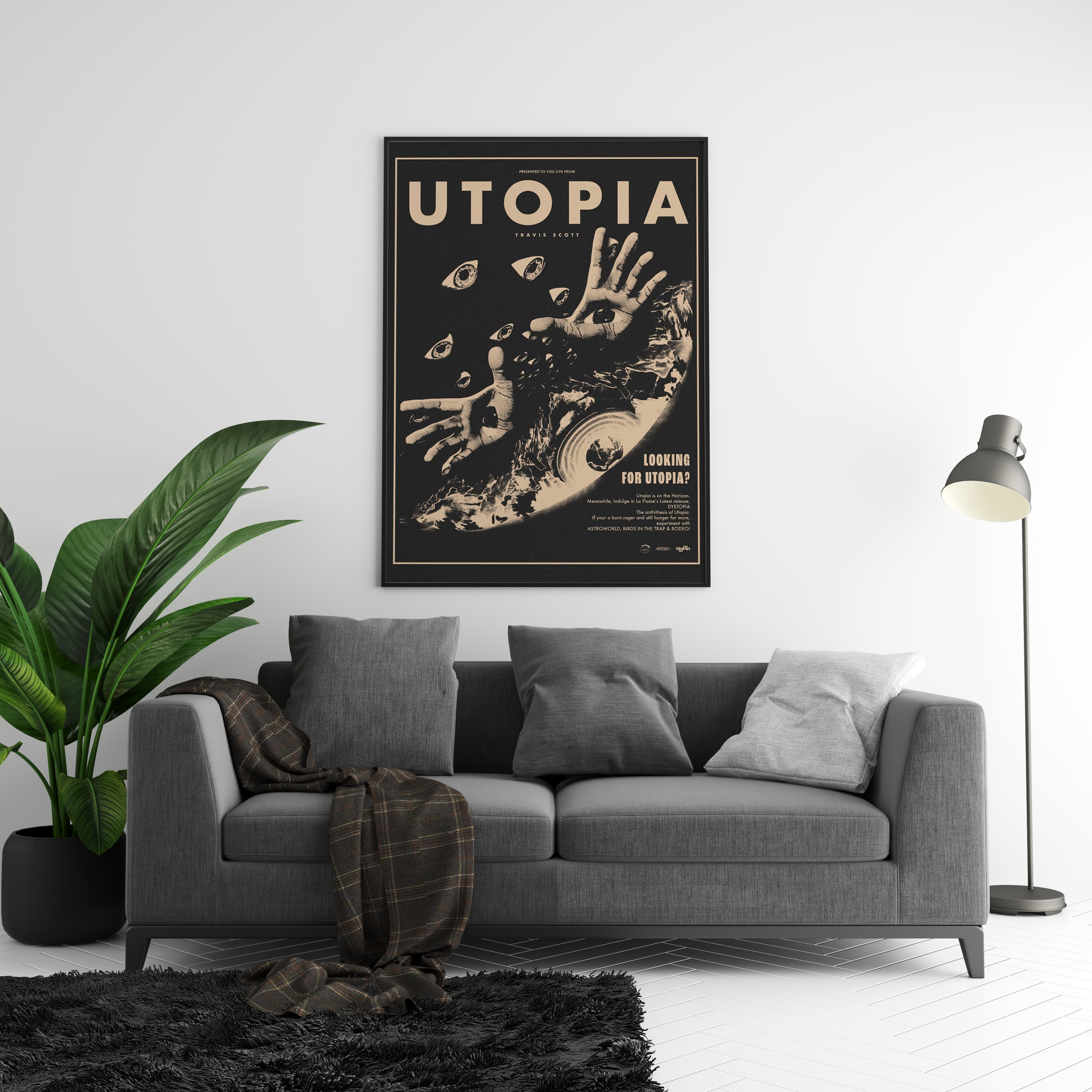 Travis Scott 'Looking For Utopia' Poster | Hype Posters