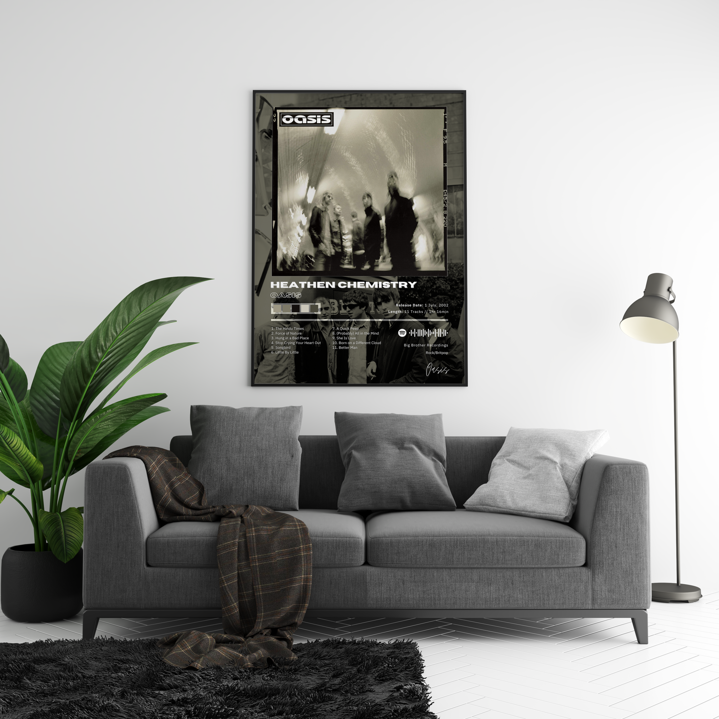 Oasis 'Heathen Chemistry' Album Poster | Hype Posters