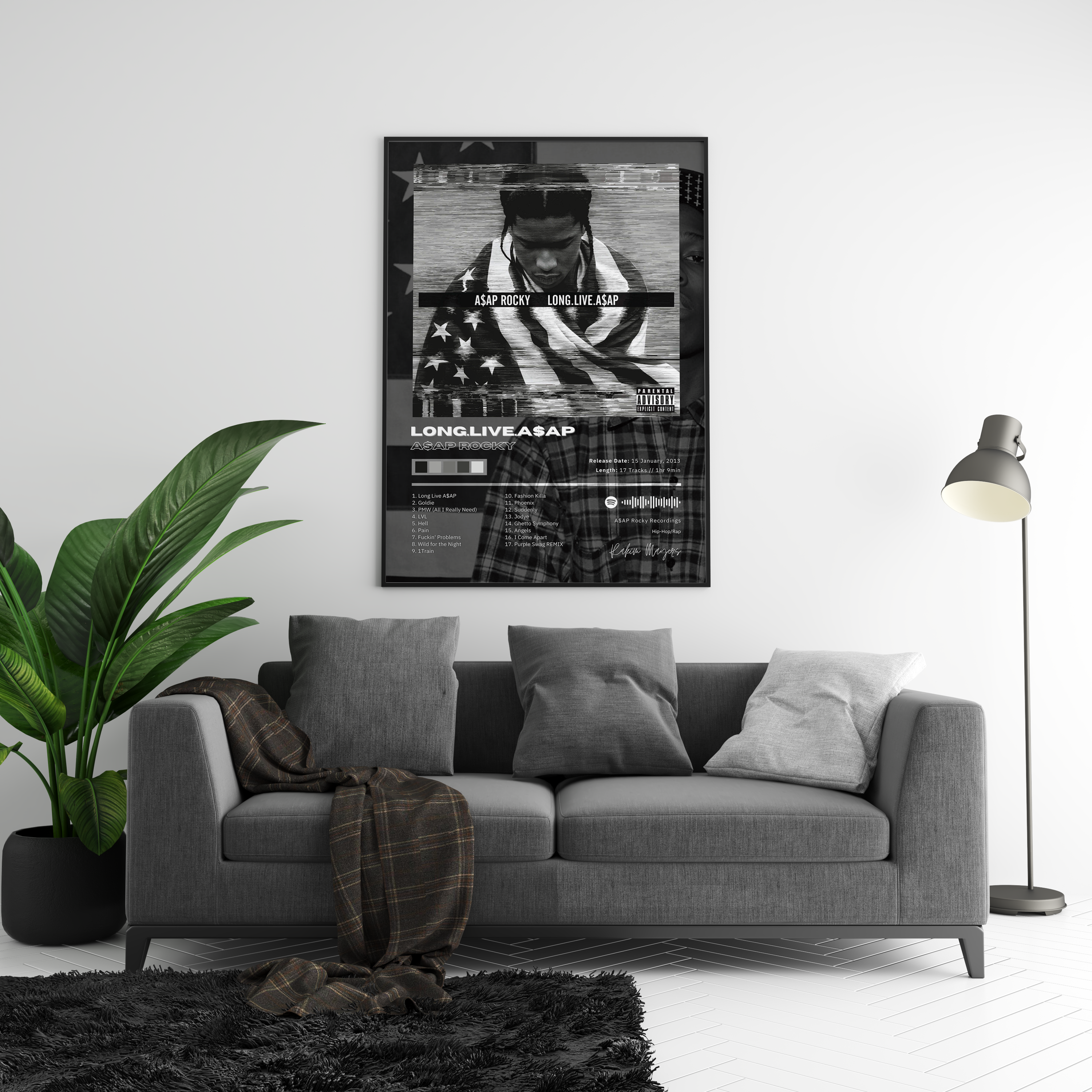 Asap Rocky 'Long Live A$ap' Album Poster | Hype Posters