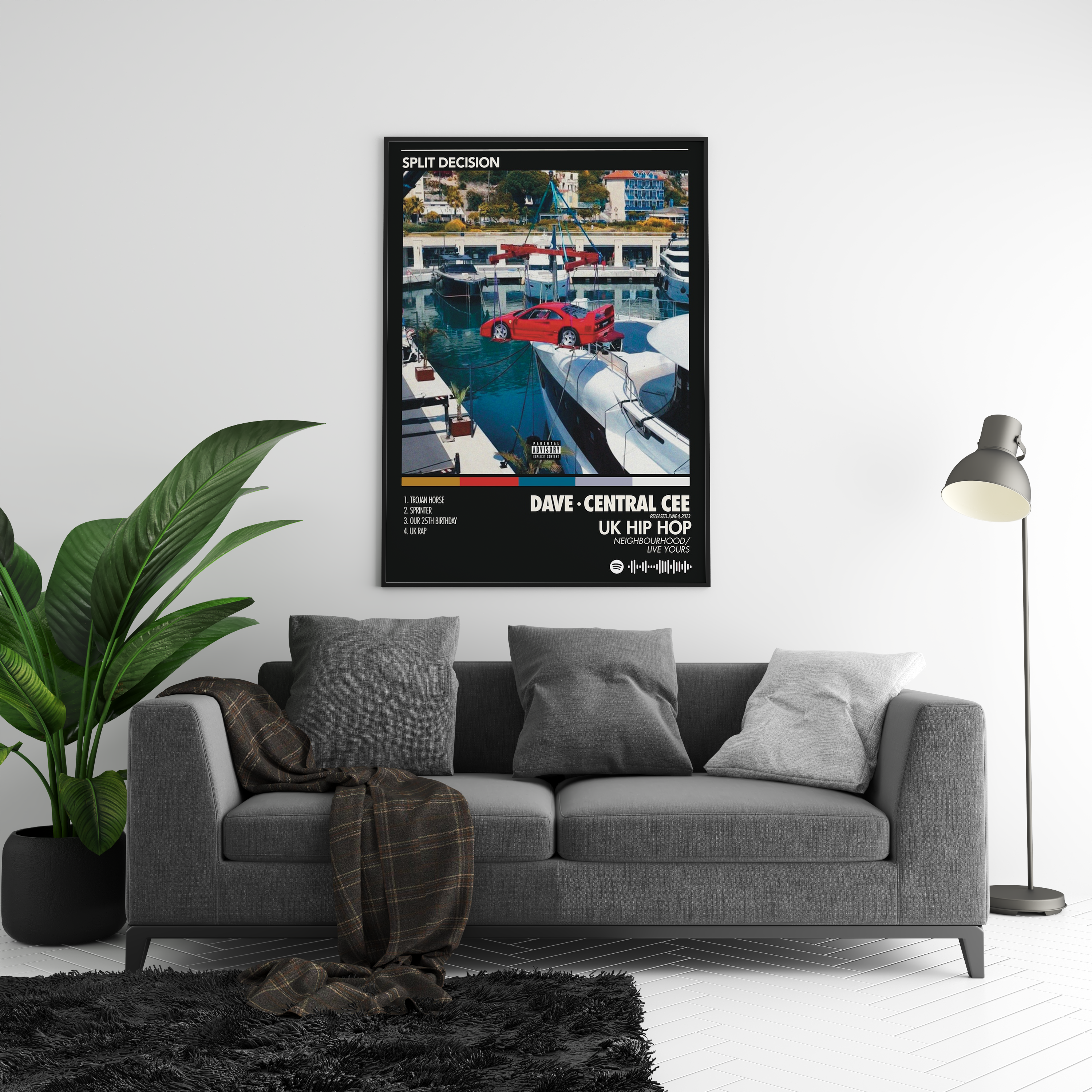 Central Cee 'Split Decision' Album Poster | Hype Posters